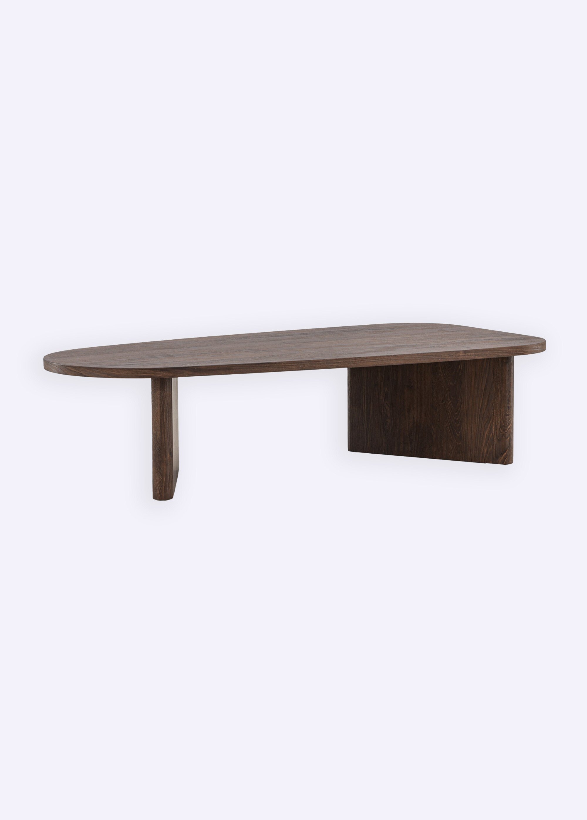 Table basse en bois, forme organique MARRON VEN-20070-490 DE3