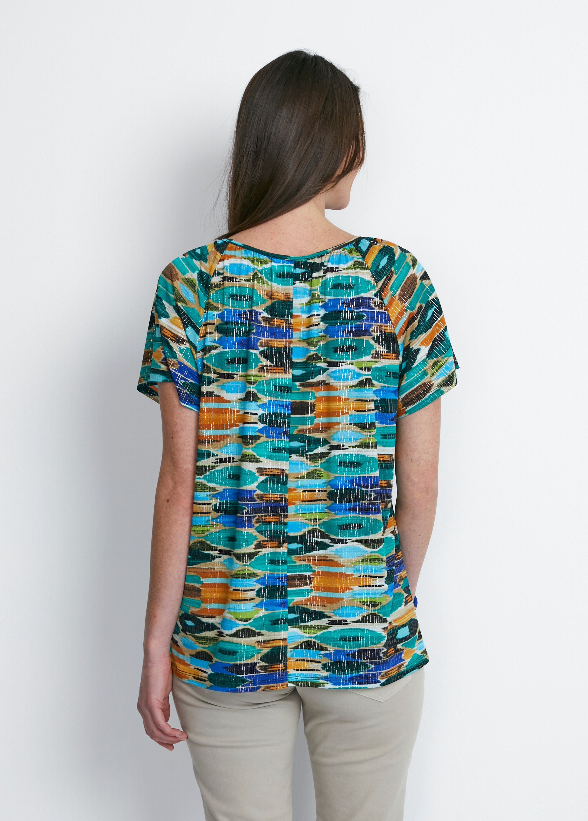 Tee-shirt long manches courtes raglan