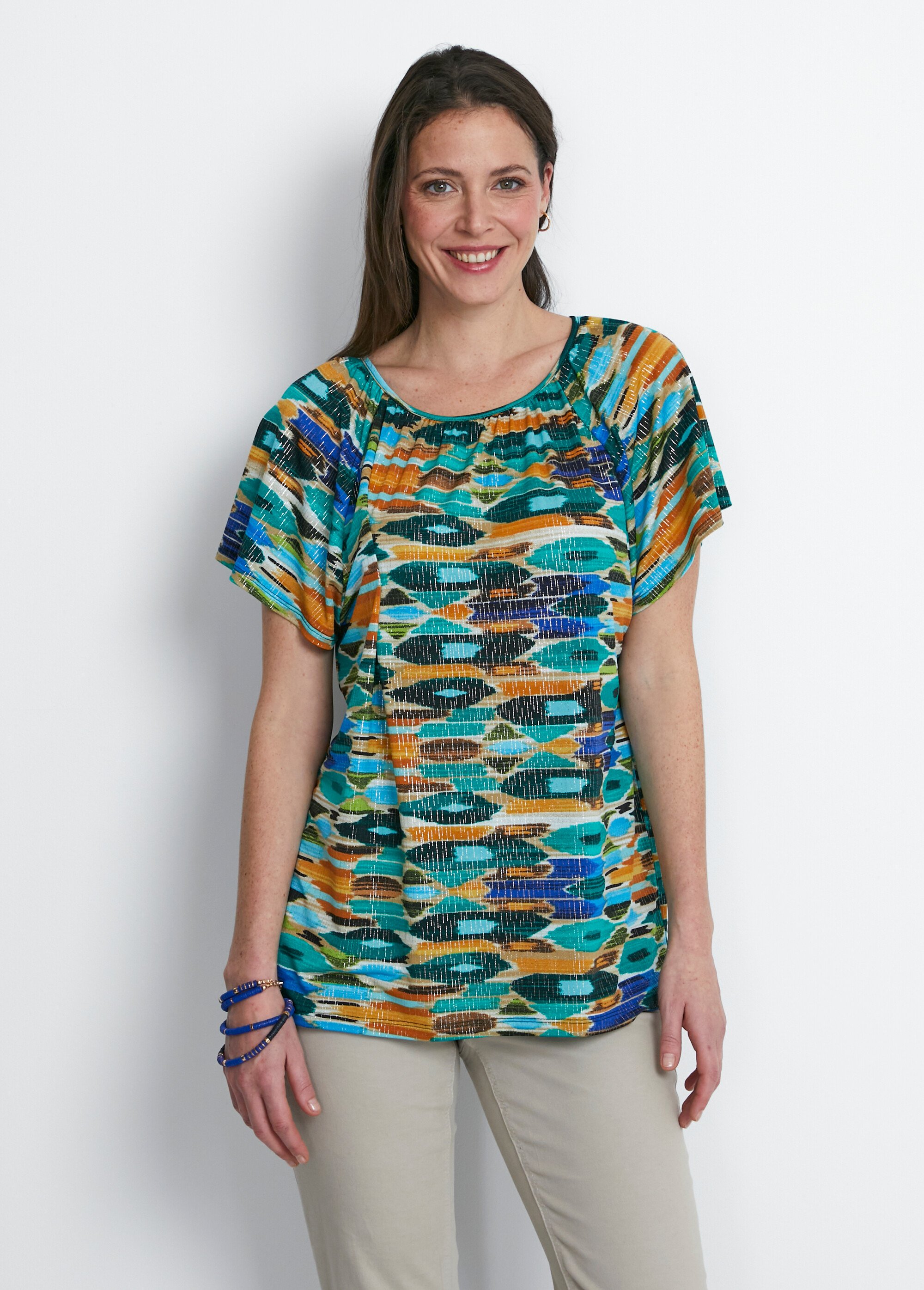 Tee-shirt long manches courtes raglan