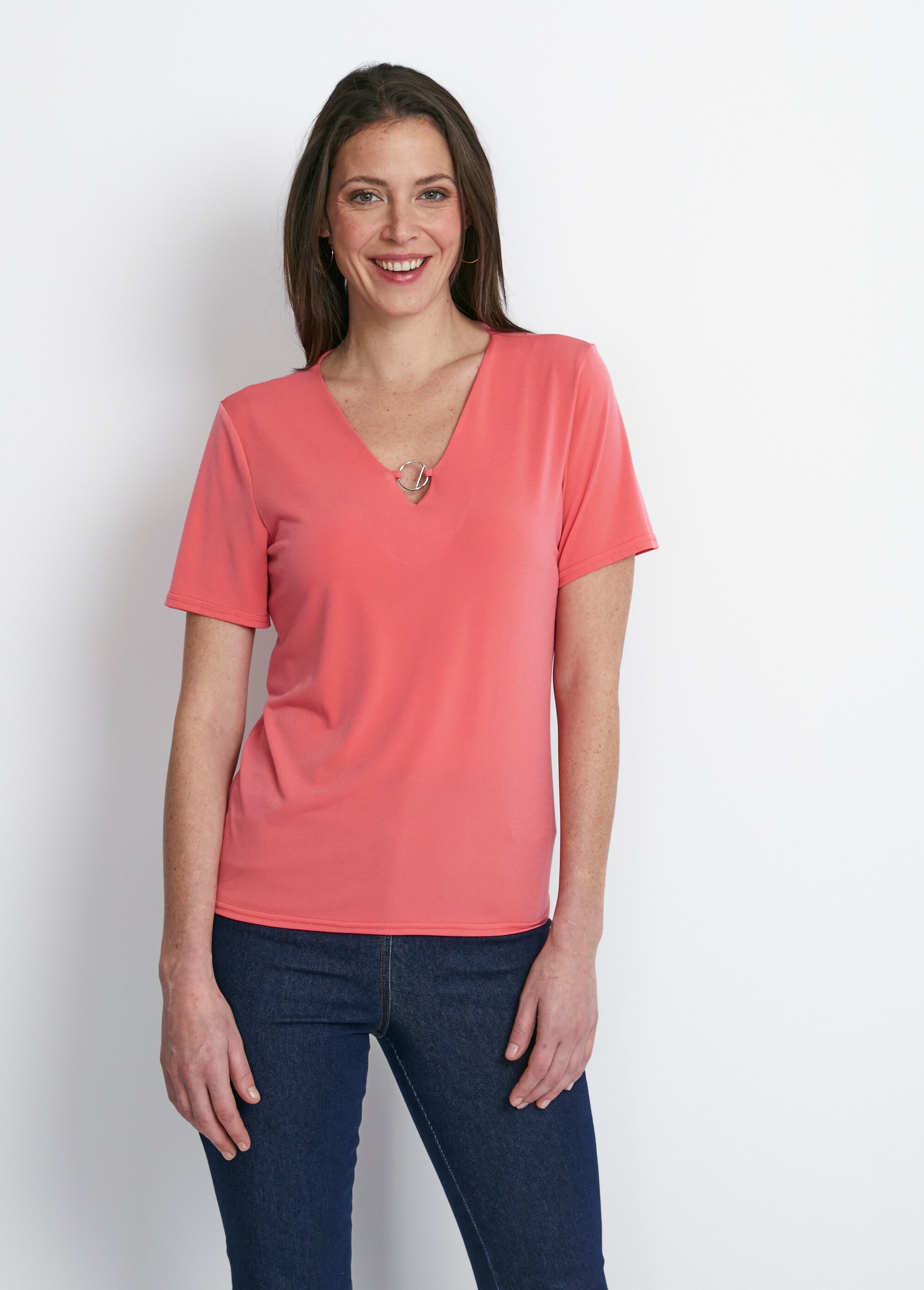 T-shirt manches courtes uni ou imprimé