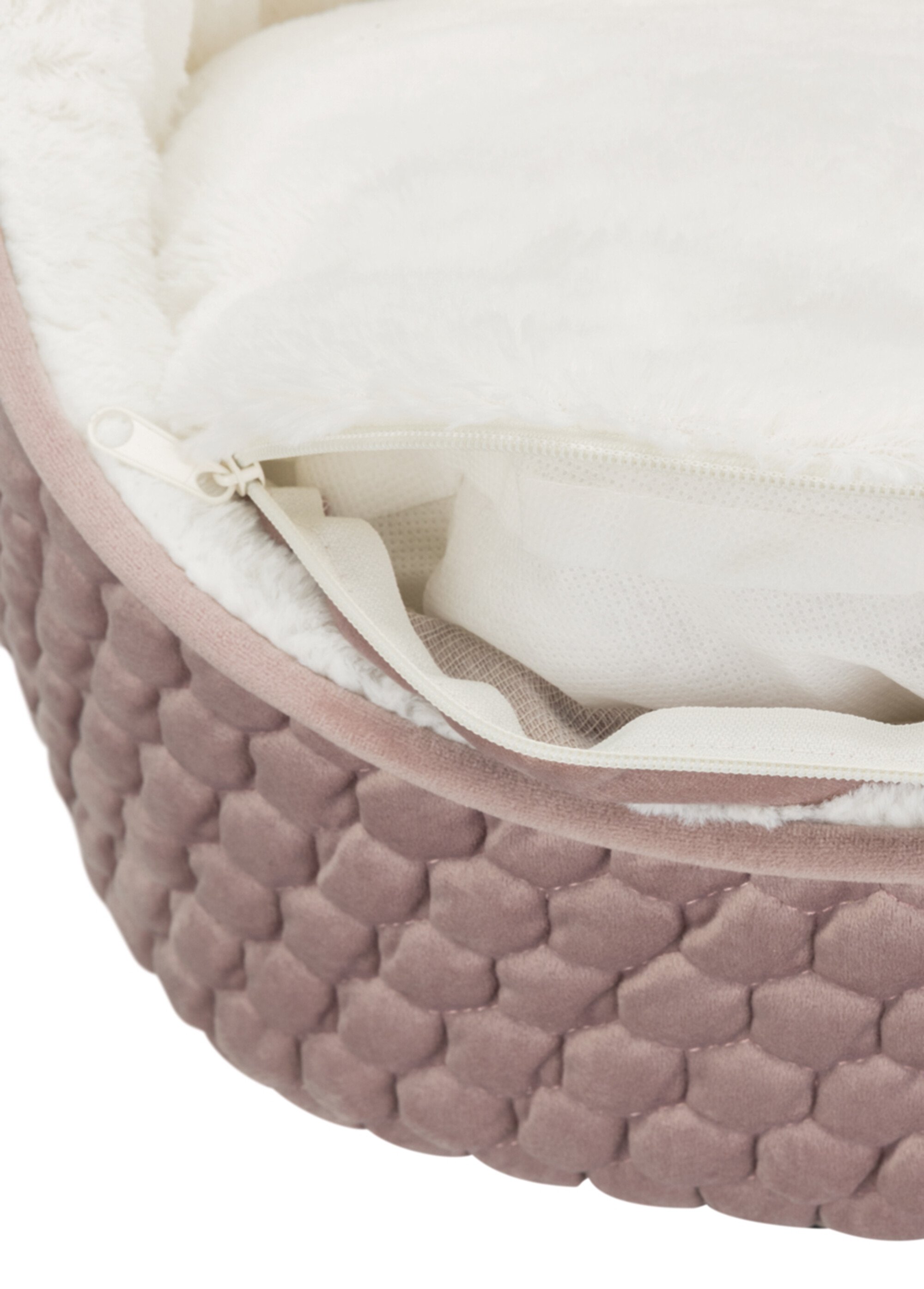 Abri rembourré velours LIVIA, animaux ROSE TRX-36353 DE3