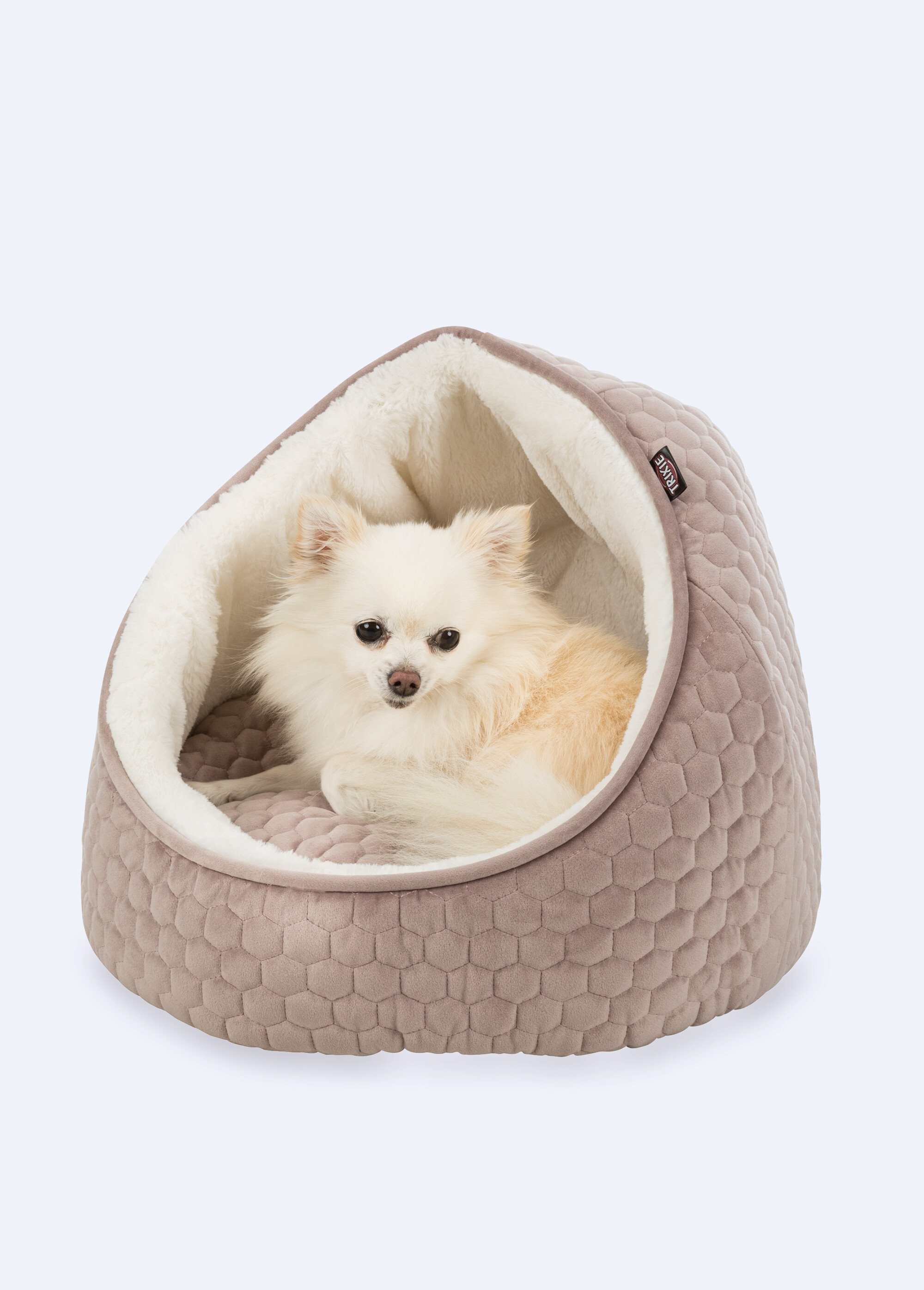 Abri rembourré velours LIVIA, animaux ROSE TRX-36353 FA1