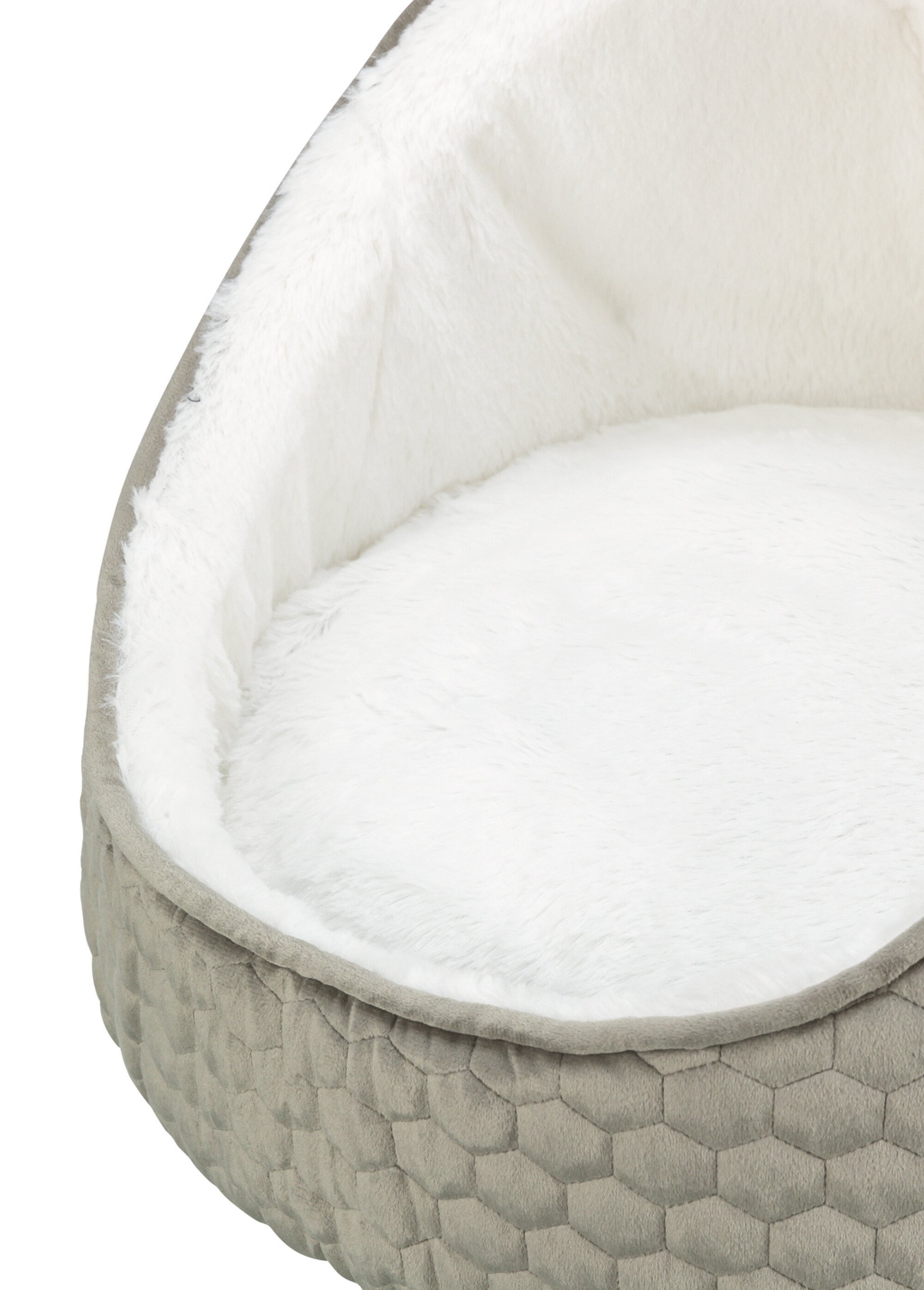 Abri rembourré velours LIVIA, animaux BEIGE TRX-36353 DE2