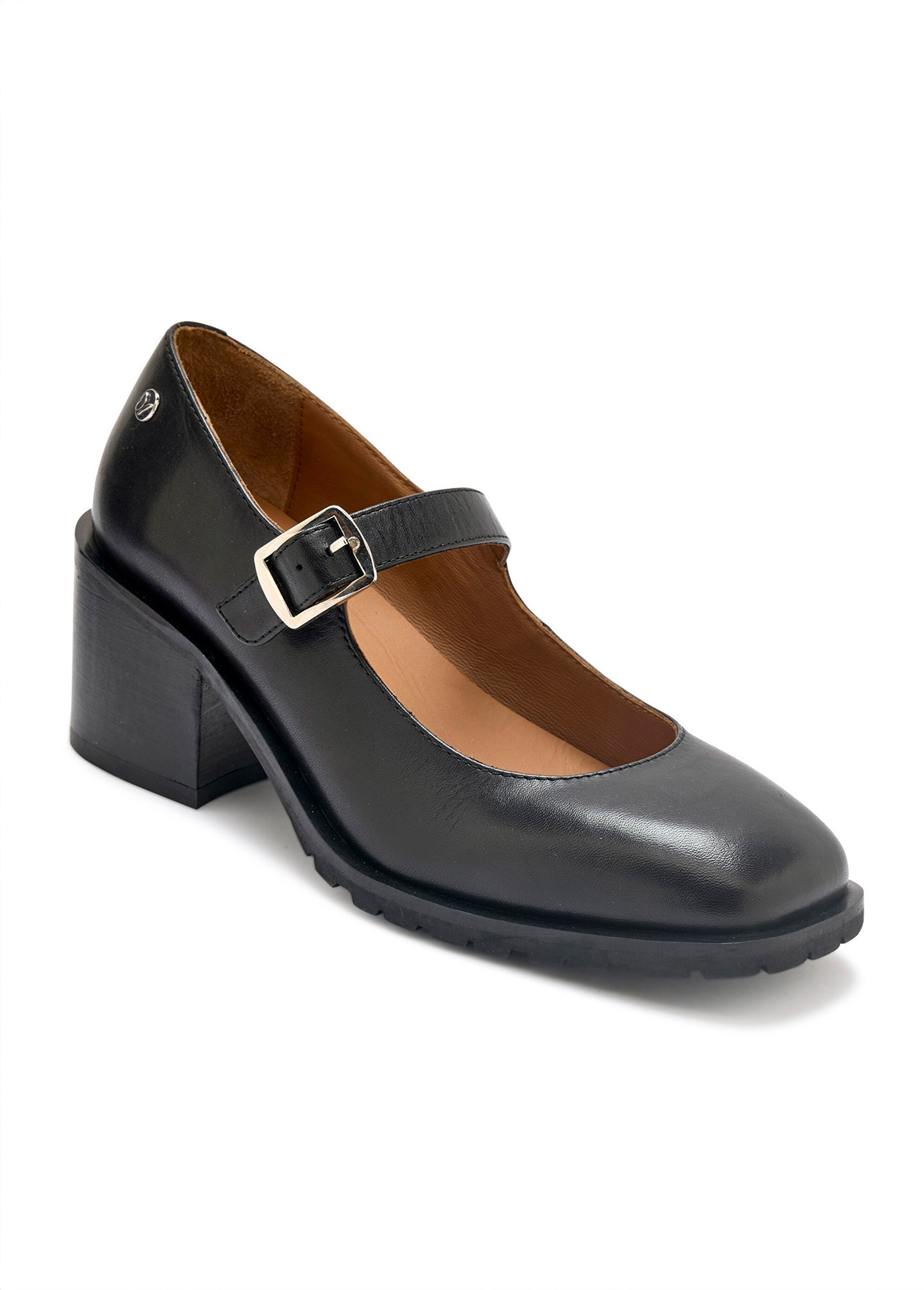Babies à bride avec talon haut Femme Noir PED2012927 FA1