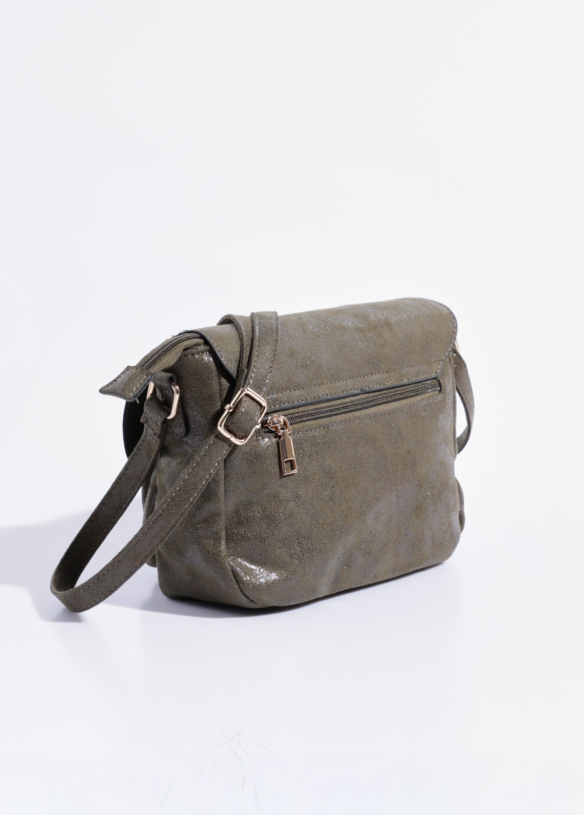 Besace irisée avec rabat 2 boucles Femme Vert BAG-M338IRI DO1