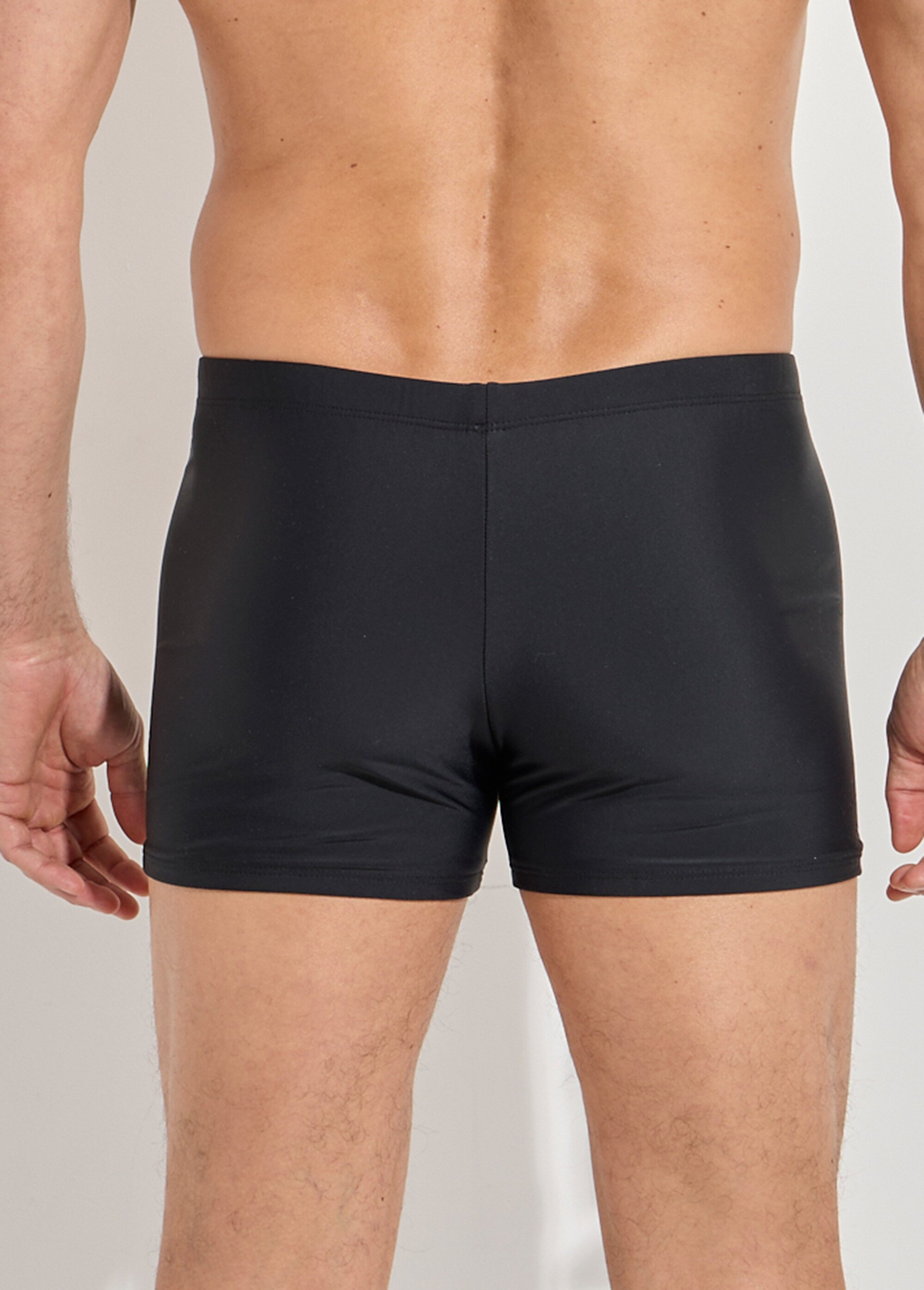 Boxer de bain piscine uni, essentiel Homme Noir SUNVY8101-1 DO1