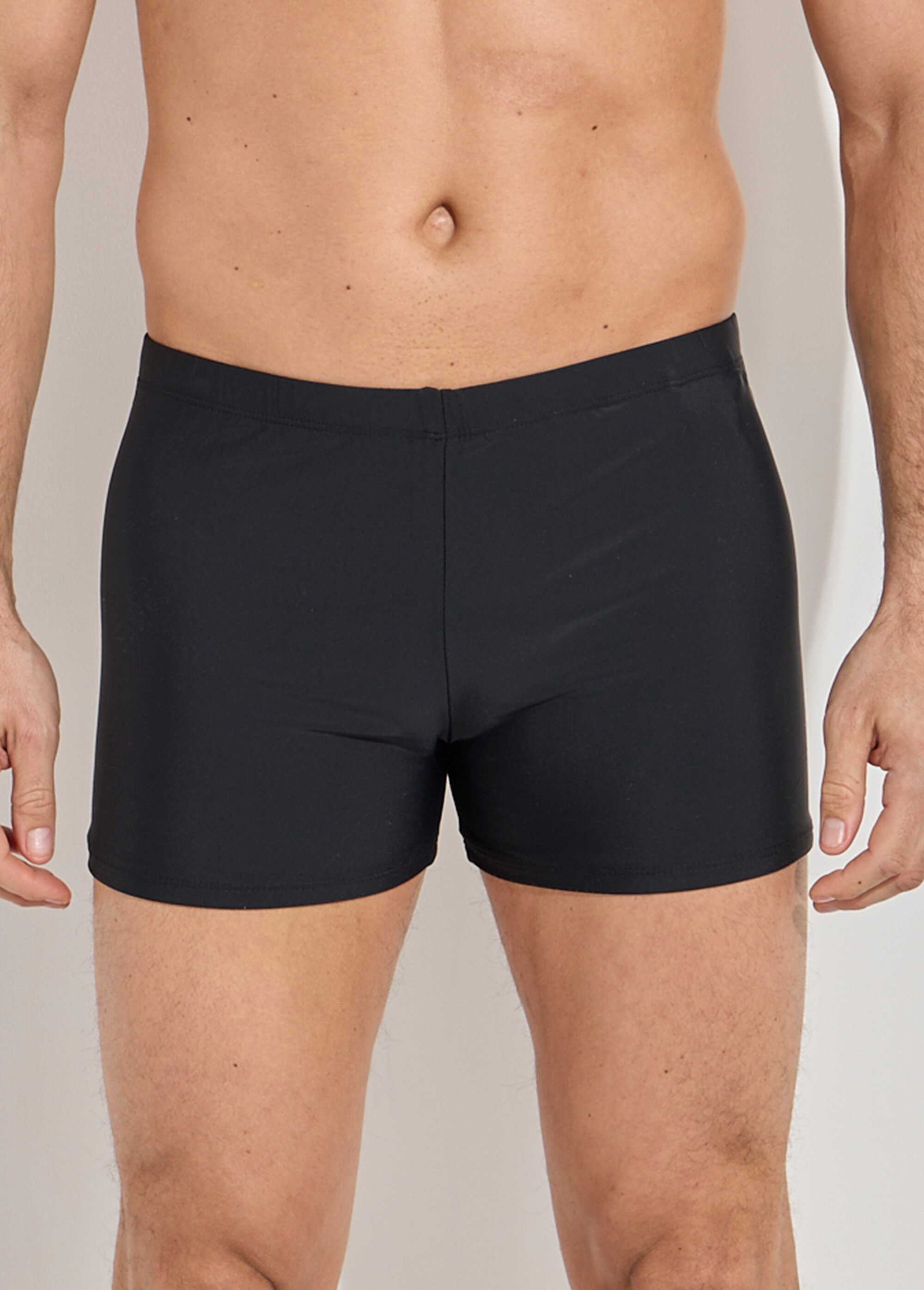 Boxer de bain piscine uni, essentiel Homme Noir SUNVY8101-1 FA1