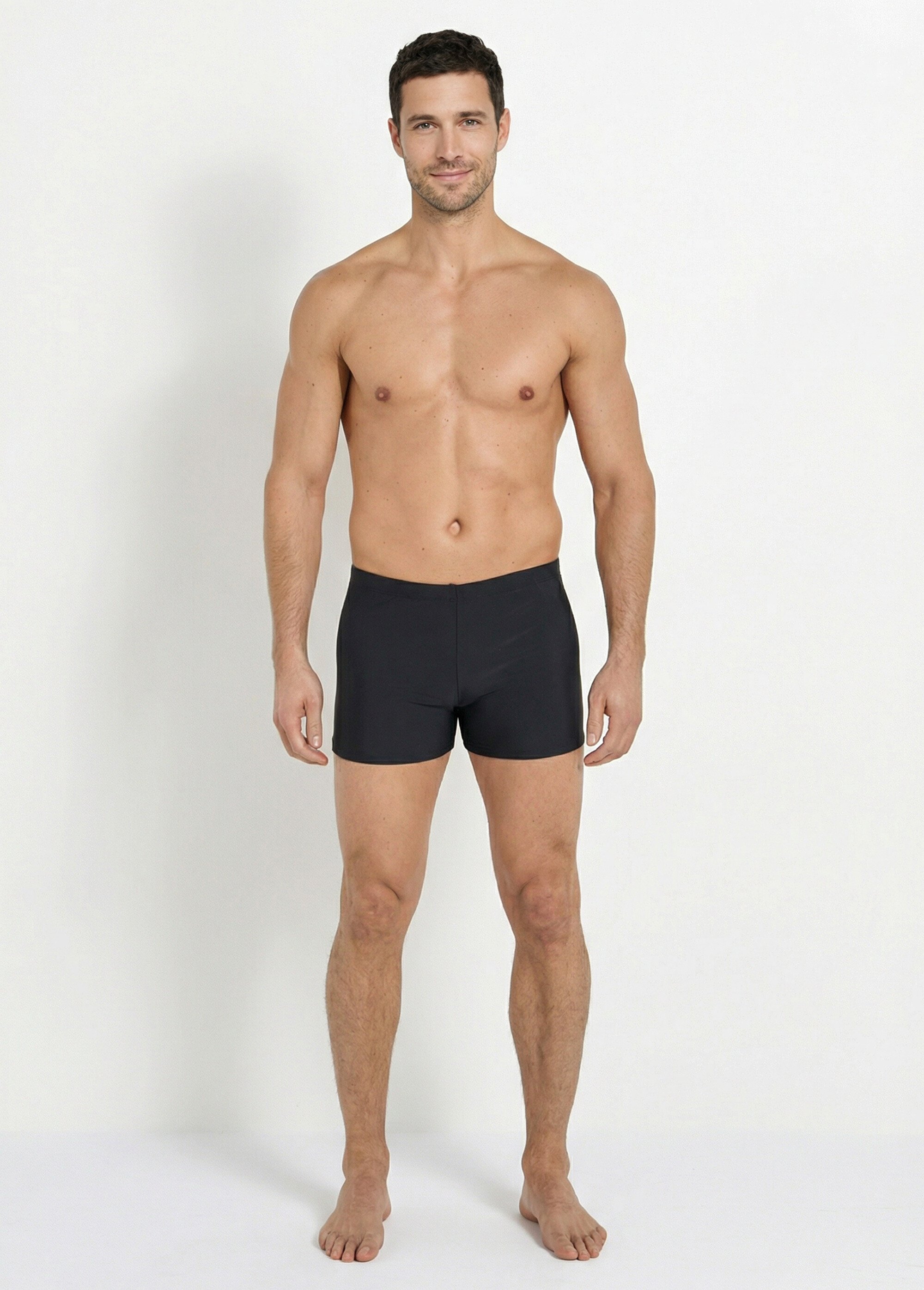 Boxer de bain piscine uni, essentiel Homme Noir SUNVY8101-1 SF1