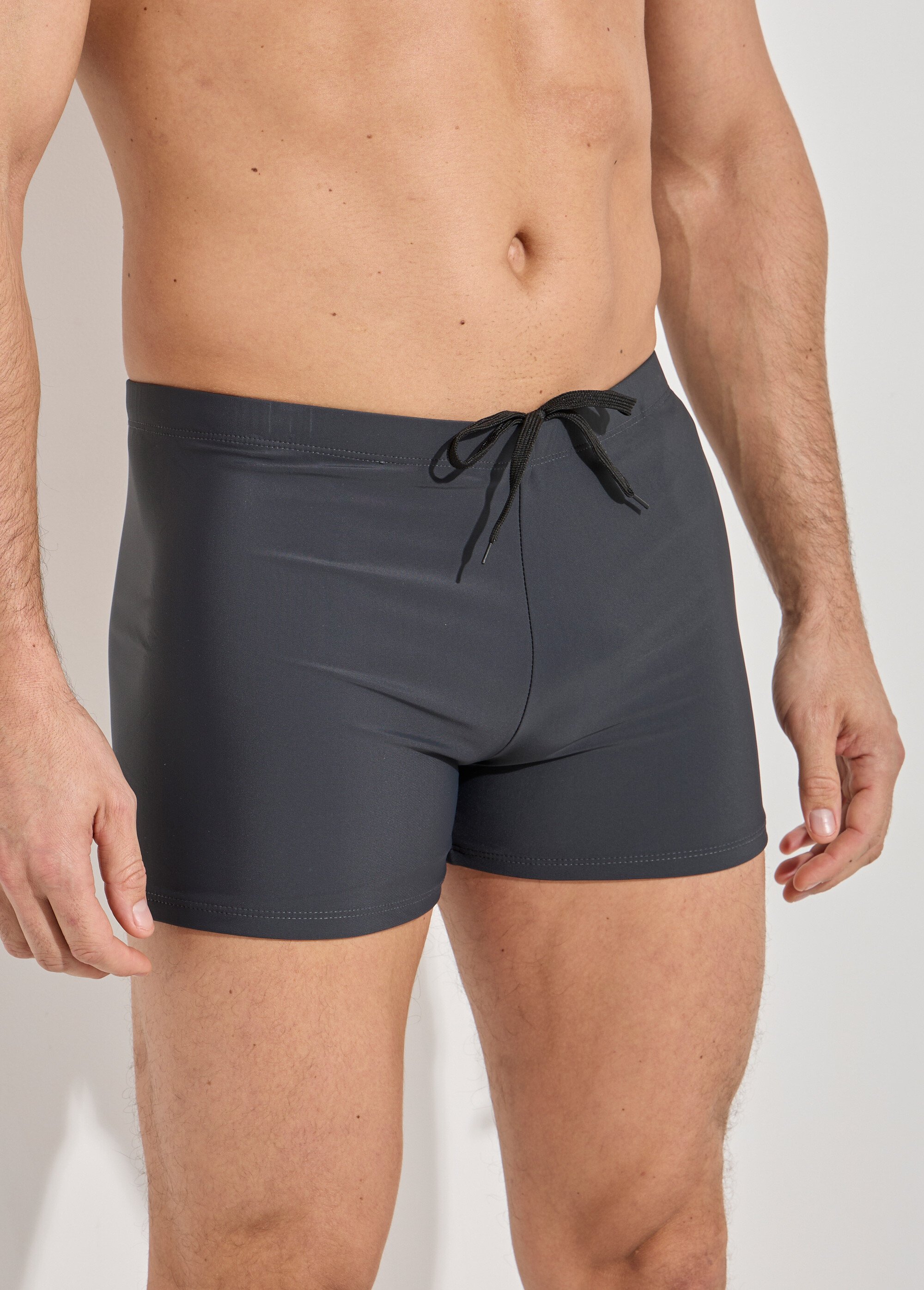 Boxer de bain piscine uni, essentiel Homme Gris SUNVY8101-1 DE1