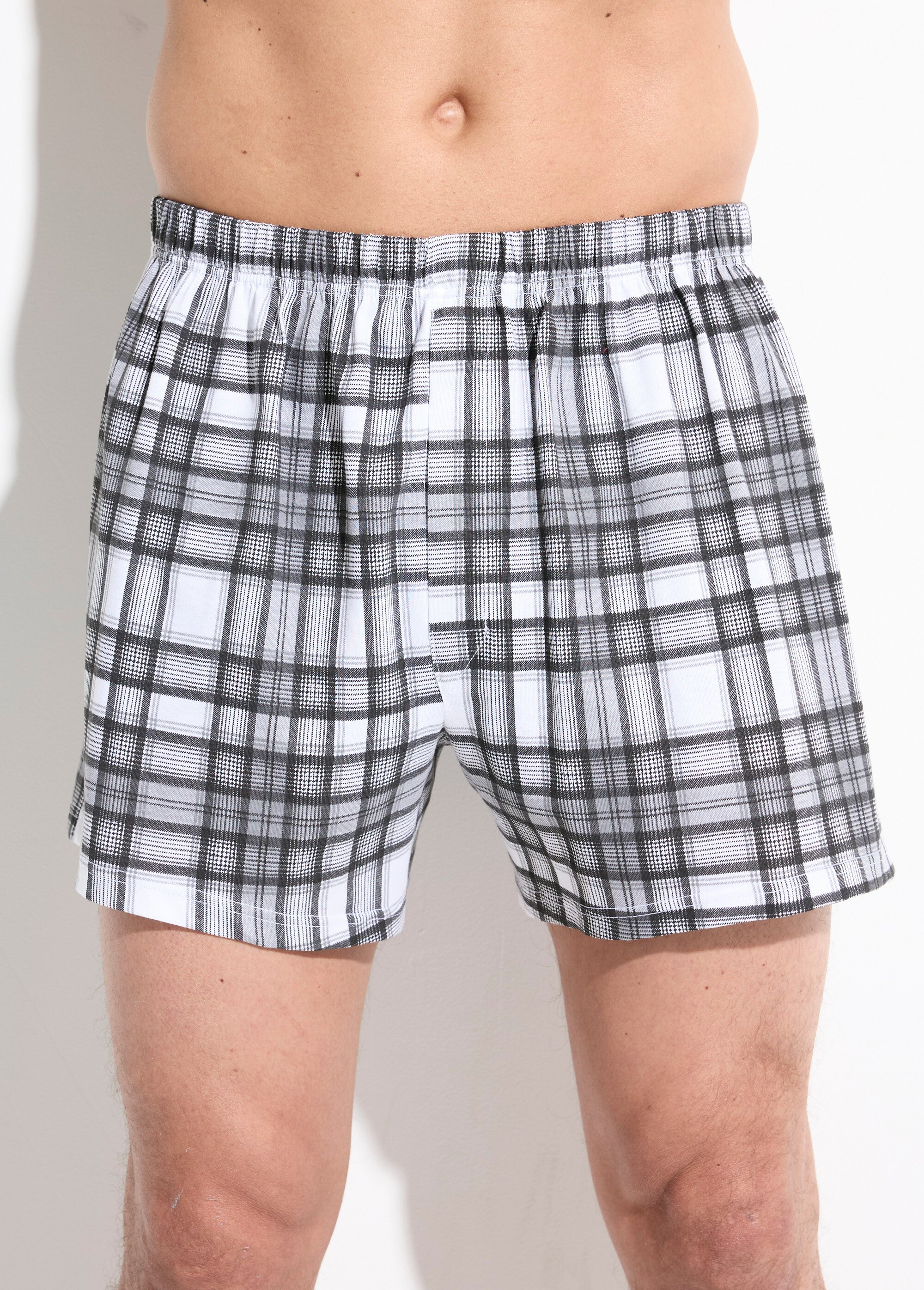 Caleçon flottant ouvert imprimé coton - lot de 2 Homme Gris IDRUS FA1