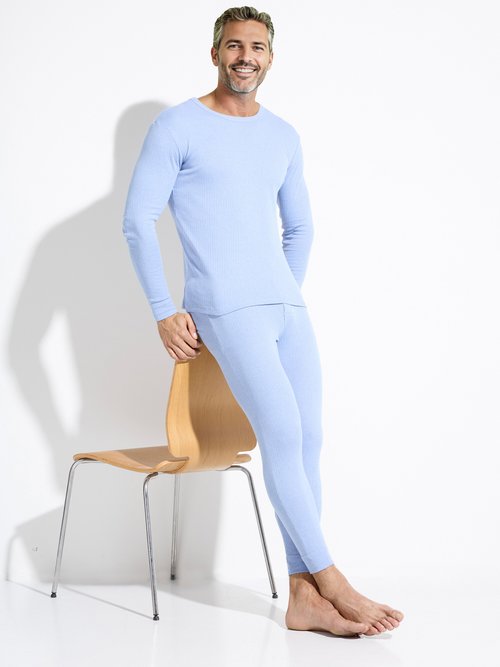 Caleçon long sous-vêtement chaud Homme Bleu INDIEN MV1