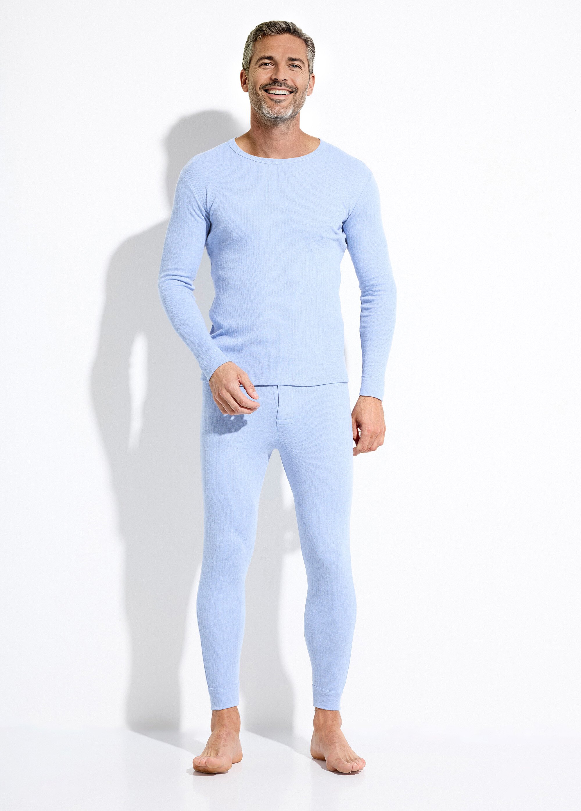 Caleçon long sous-vêtement chaud Homme Bleu INDIEN SF1