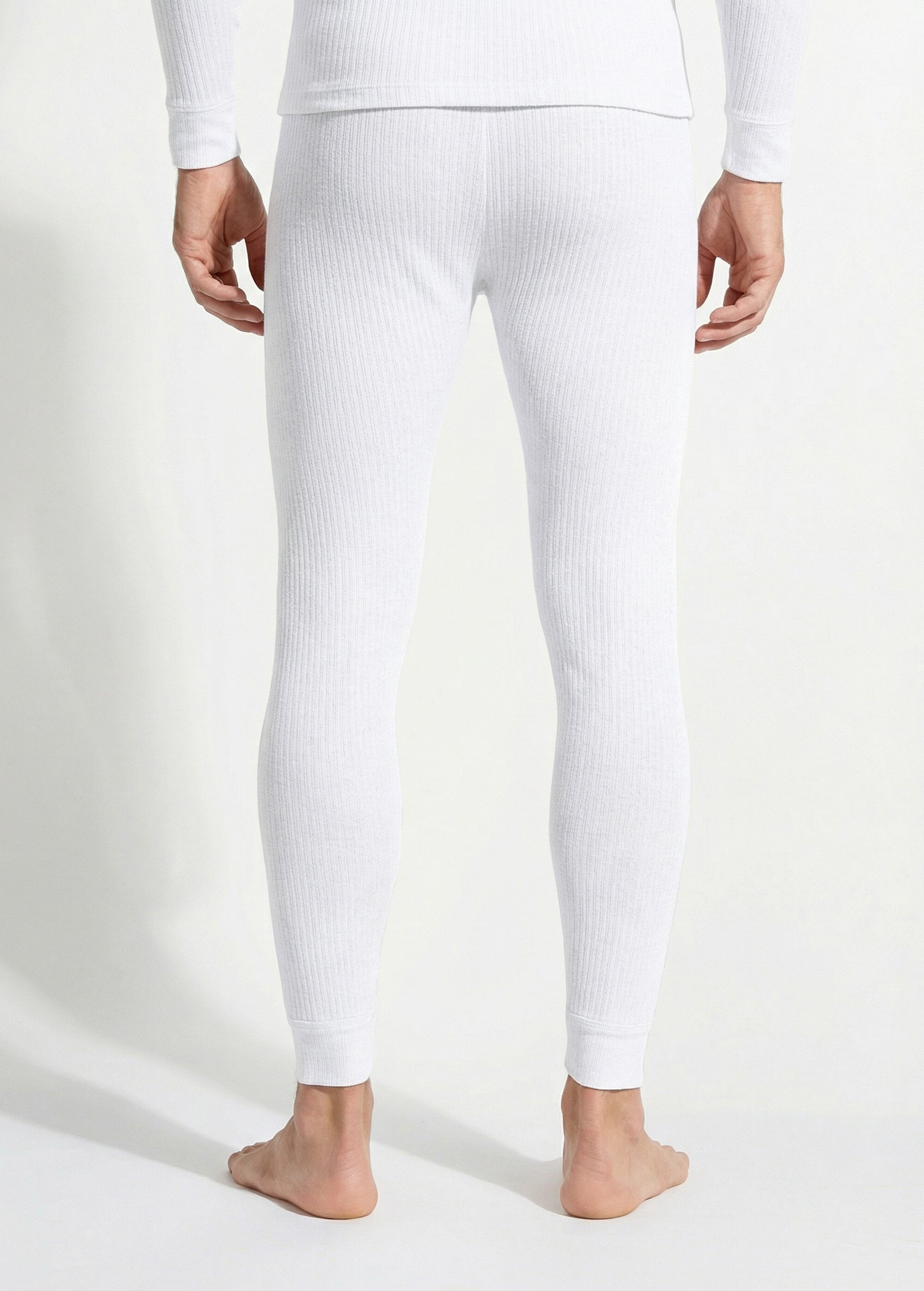 Caleçon long sous-vêtement chaud Homme Blanc INDIEN DO1