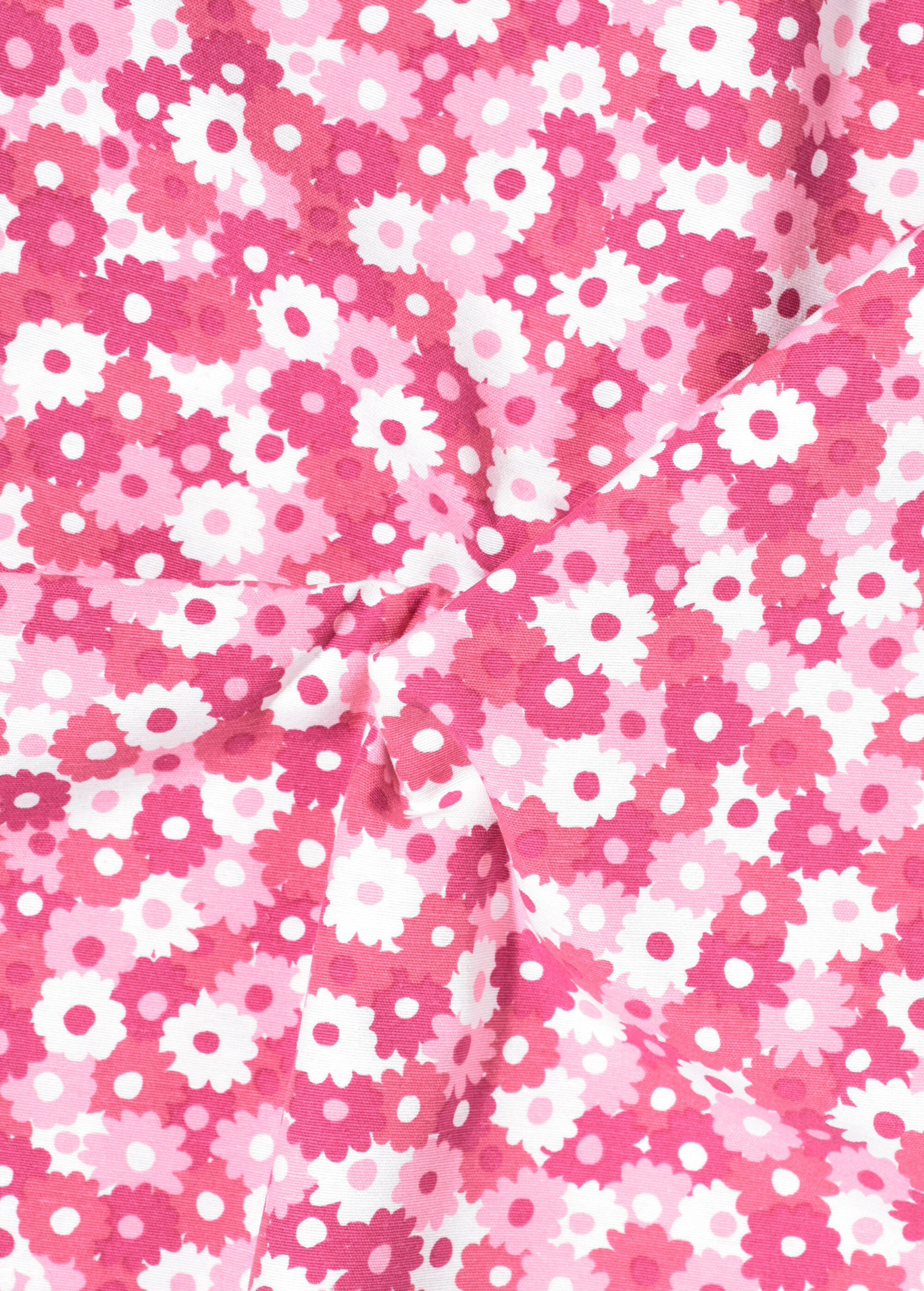 Coupon tissu déco Flower R2, 0,5x1,4m ROSE COT149844 FA1