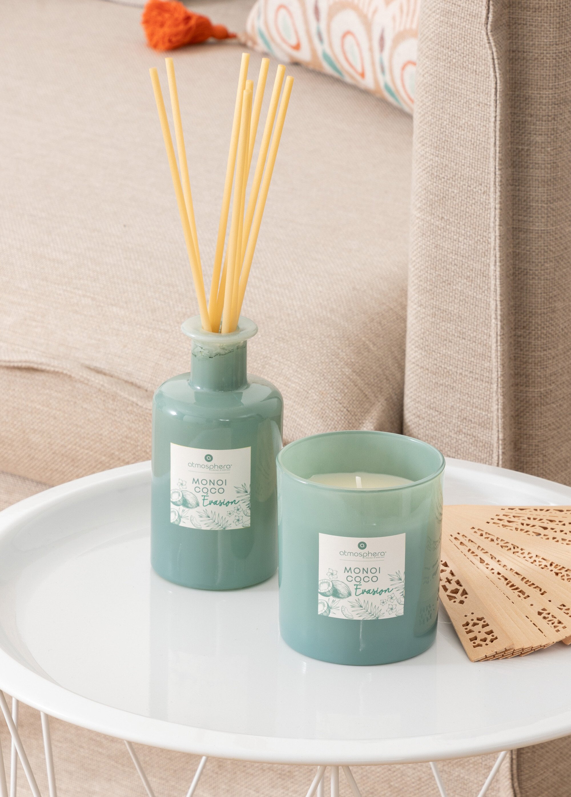 Diffuseur huiles essentielles + batonnets Blanc JJA-172761P SI1