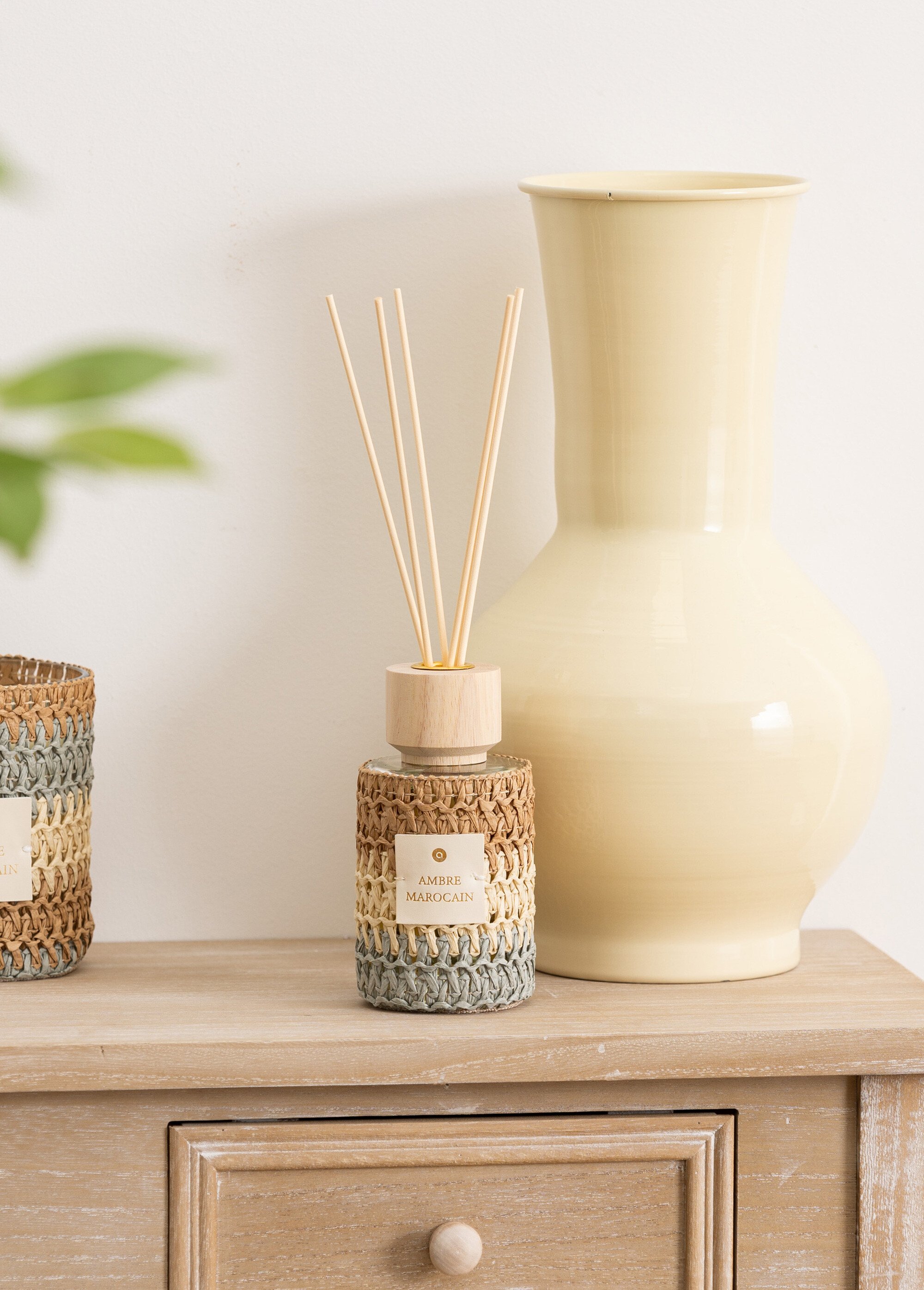 Diffuseur parfum Ambre, contenant tissé Argenté JJA-209510 SI1