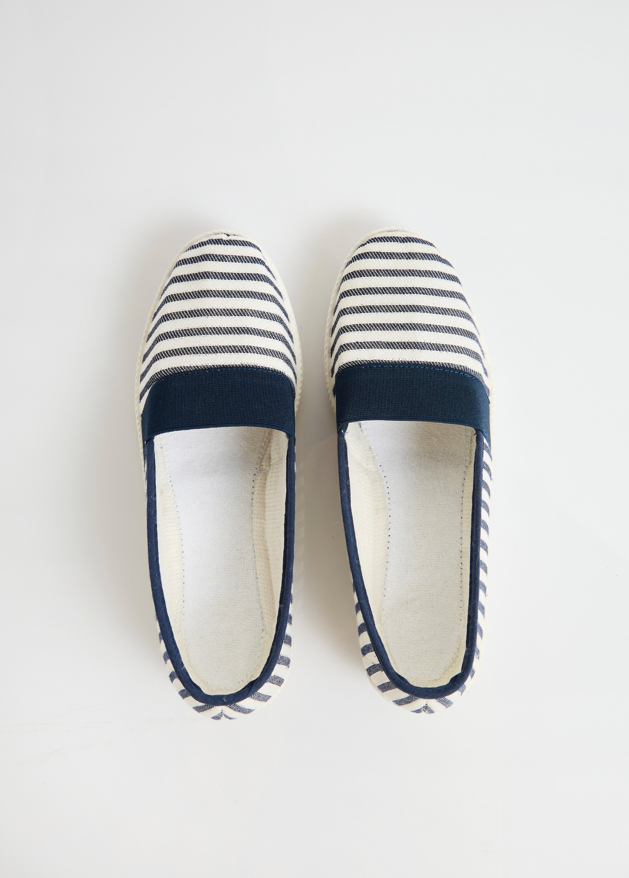 Espadrilles élastiquées largeur confort Femme Bleu ORIPEAU OV1