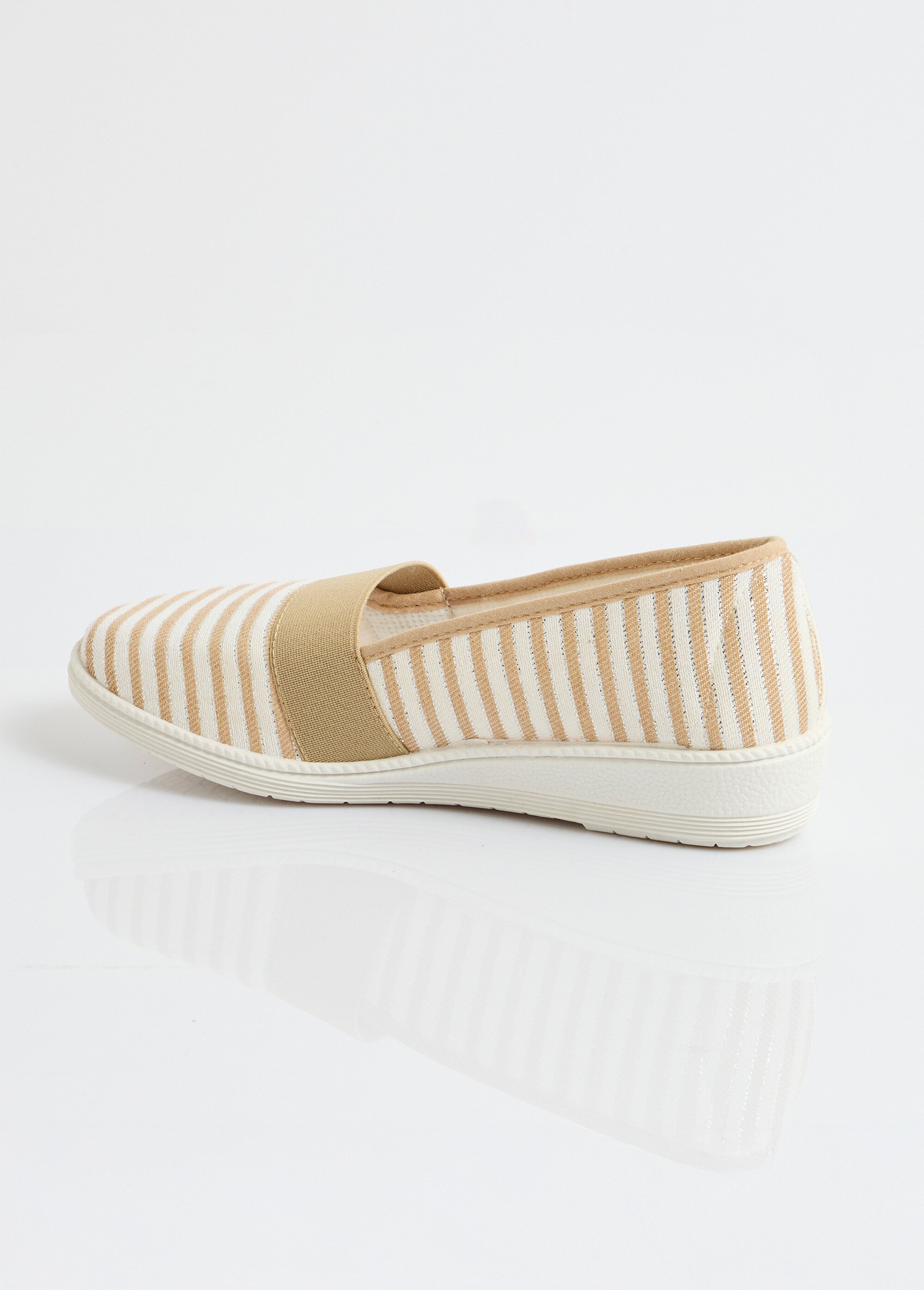 Espadrilles élastiquées largeur confort Femme Beige ORIPEAU DO1