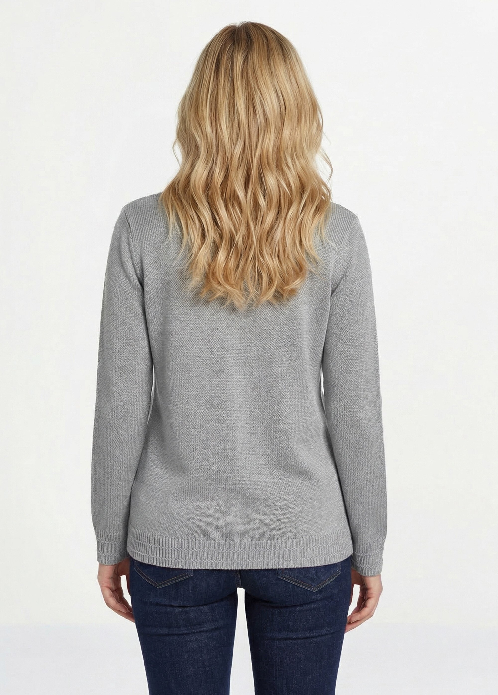 Gilet boutonné manches longues