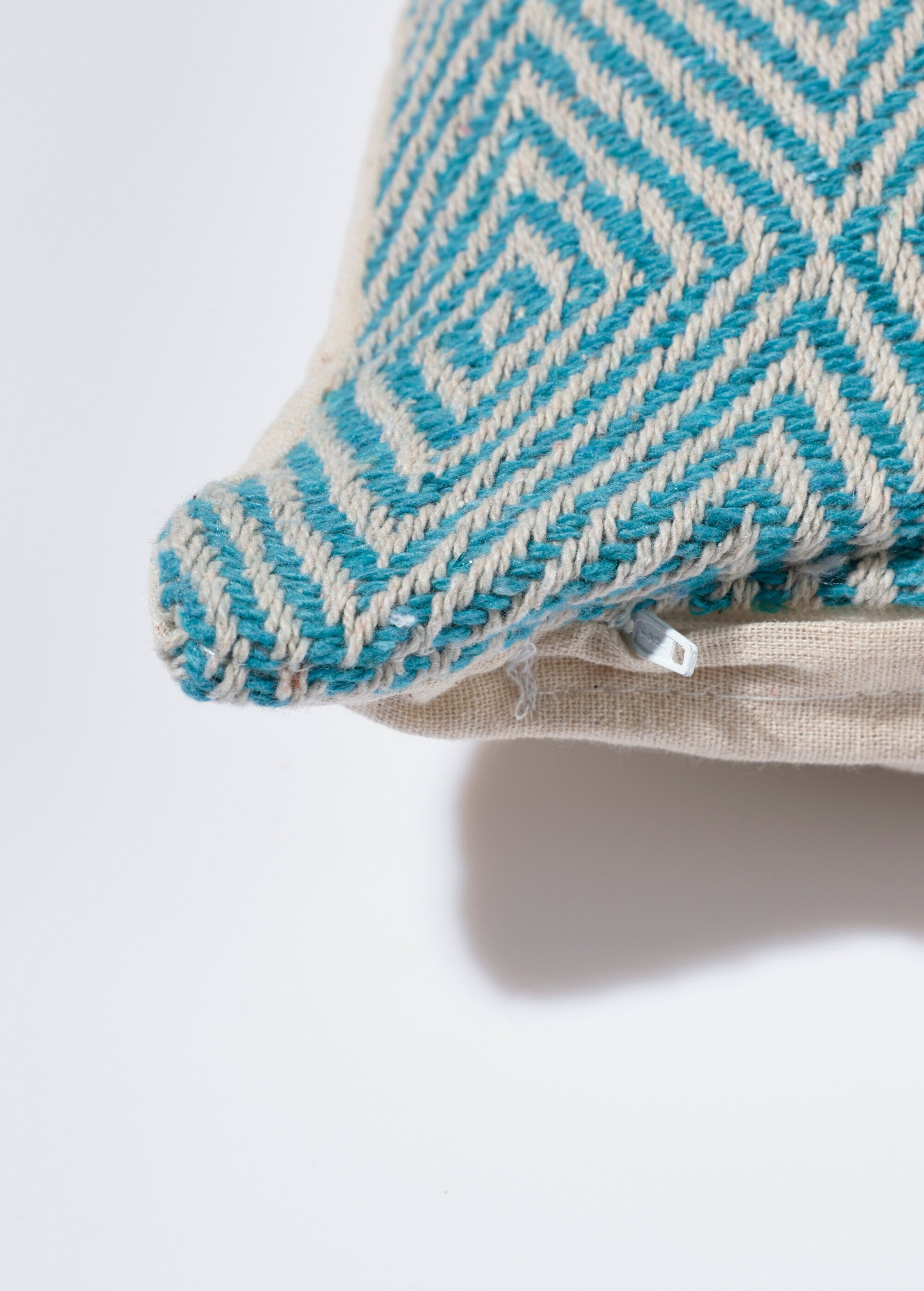 Housse coussin tissée 30x50cm, losanges LOSANGE BLEU COTZZ70295 DE1