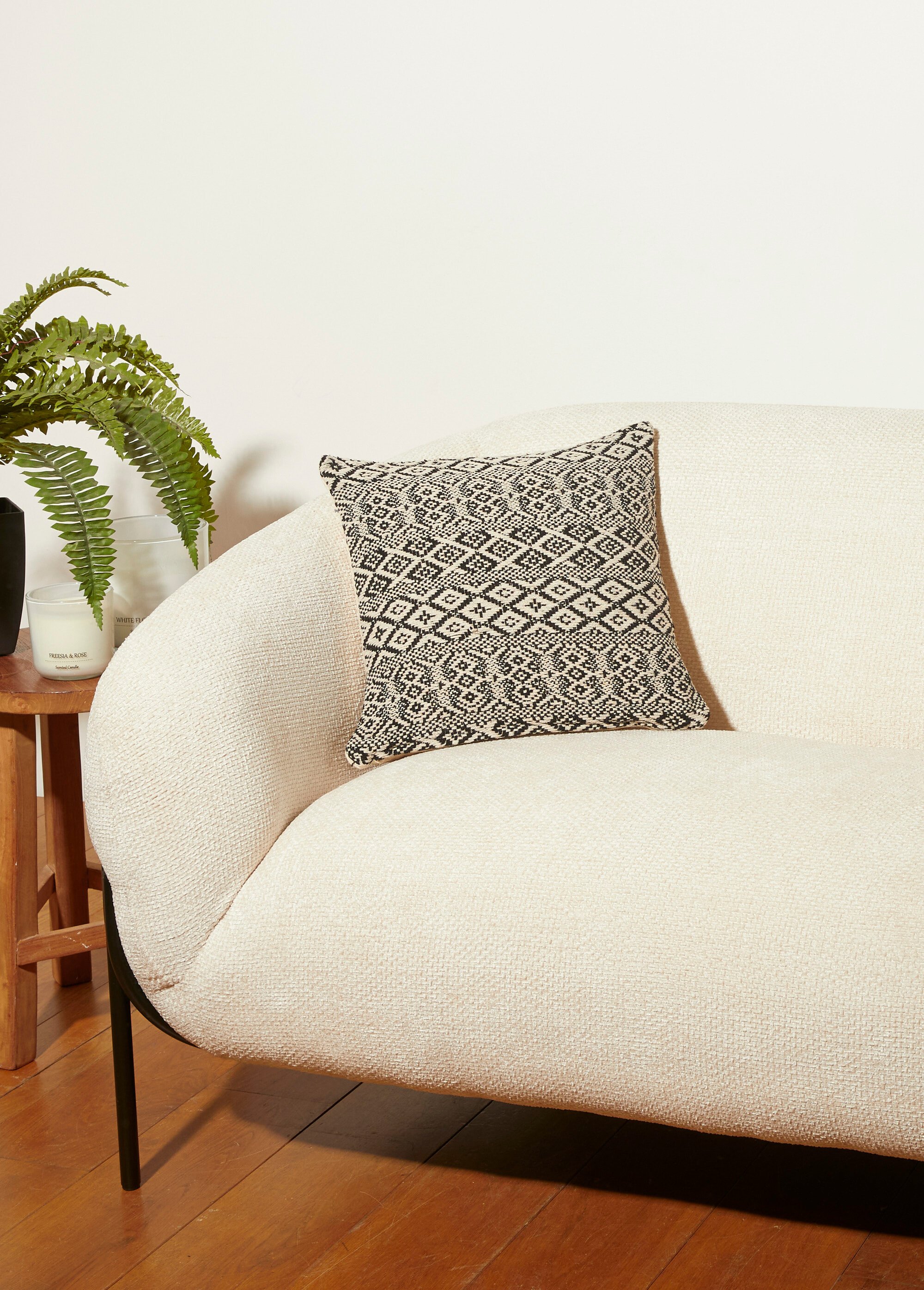 Housse de coussin tissée 40x40cm, Kilim Beige COTZZ70298 SI1