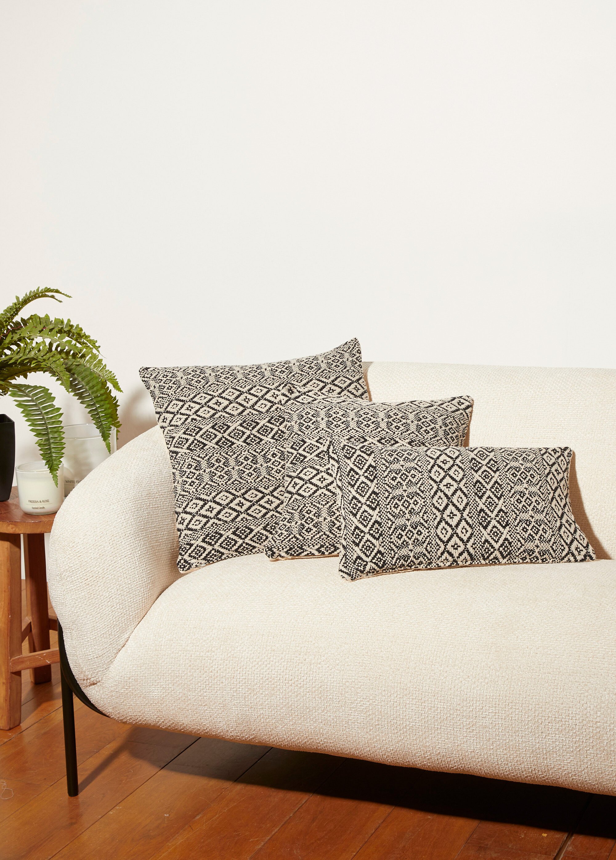 Housse de coussin tissée 40x40cm, Kilim Beige COTZZ70298 SI2