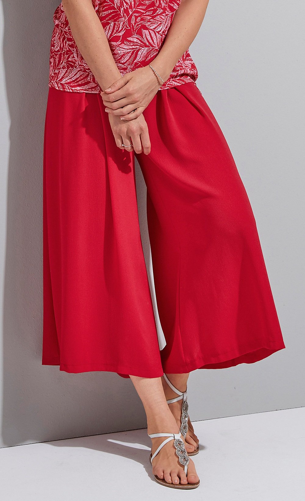 Jupe pantalon avec taille élastiquée