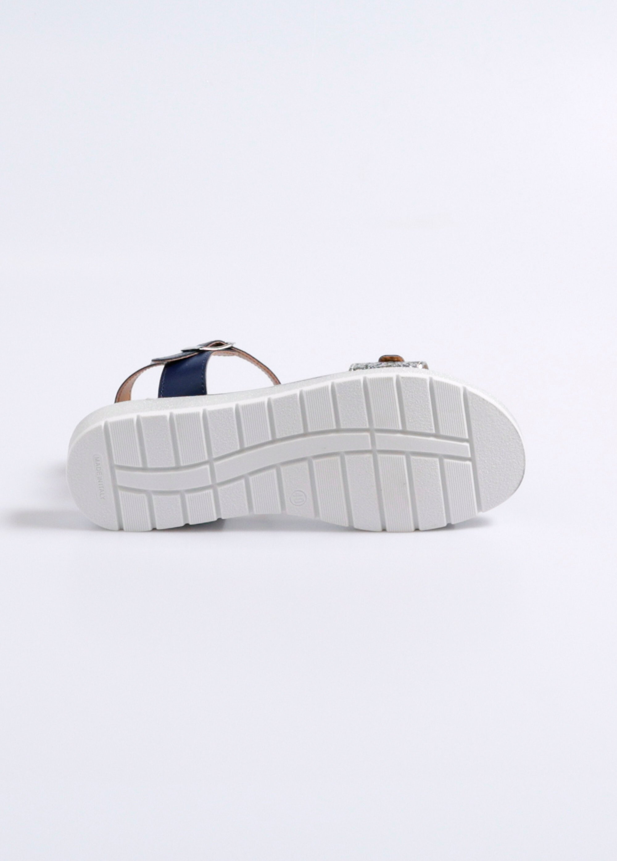 Sandale pailletée largeur confort Femme Bleu OMUNAL UN1