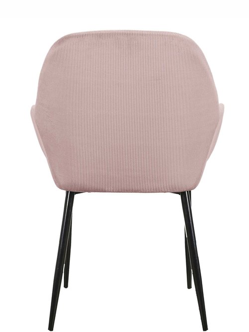 Set 2 Fauteuils velours cotelé, pieds métal ROSE CMP-HD6831 DO1