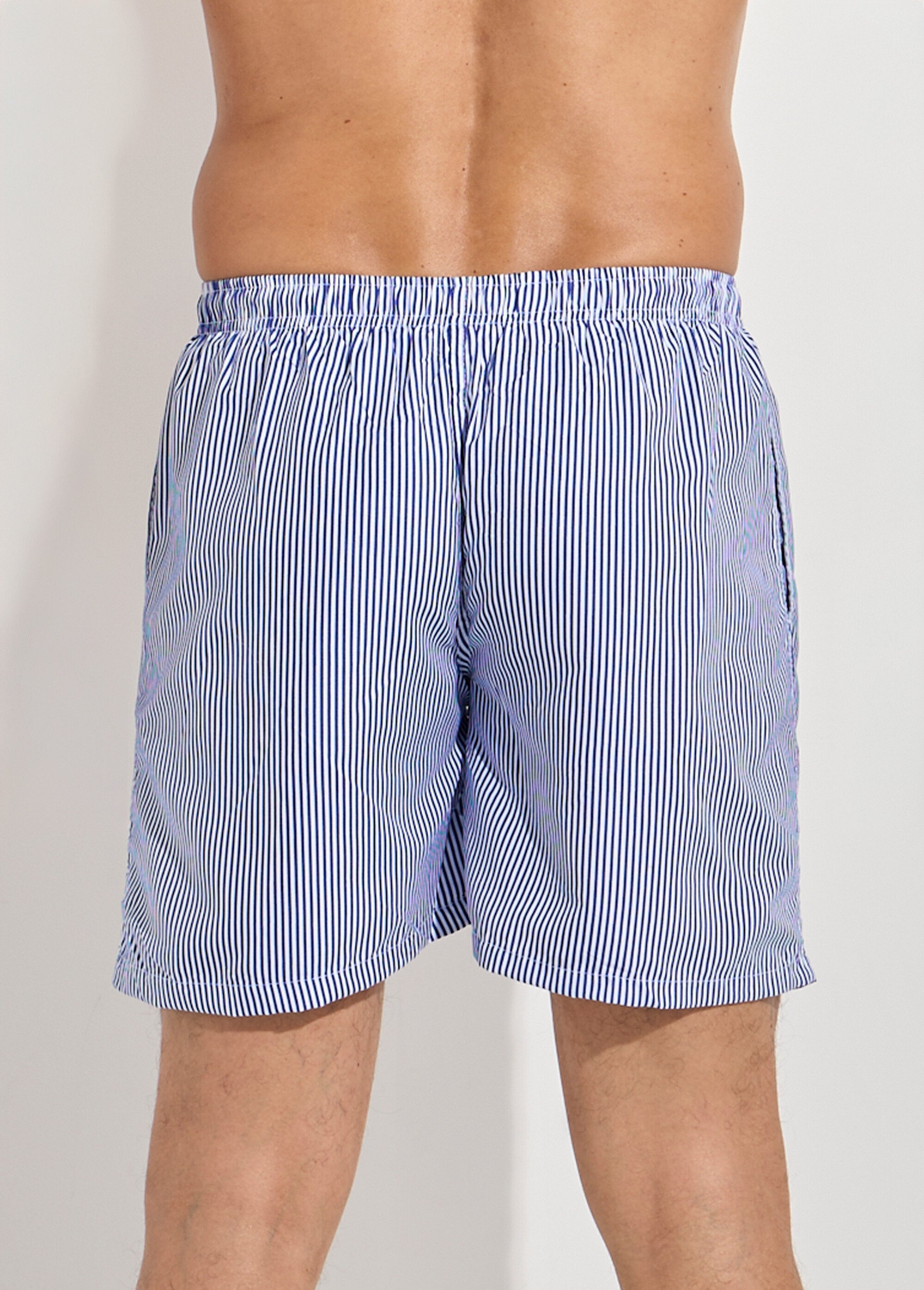 Short de bain à rayures fines Homme RAYE MARINE SUNSTH831 DO1