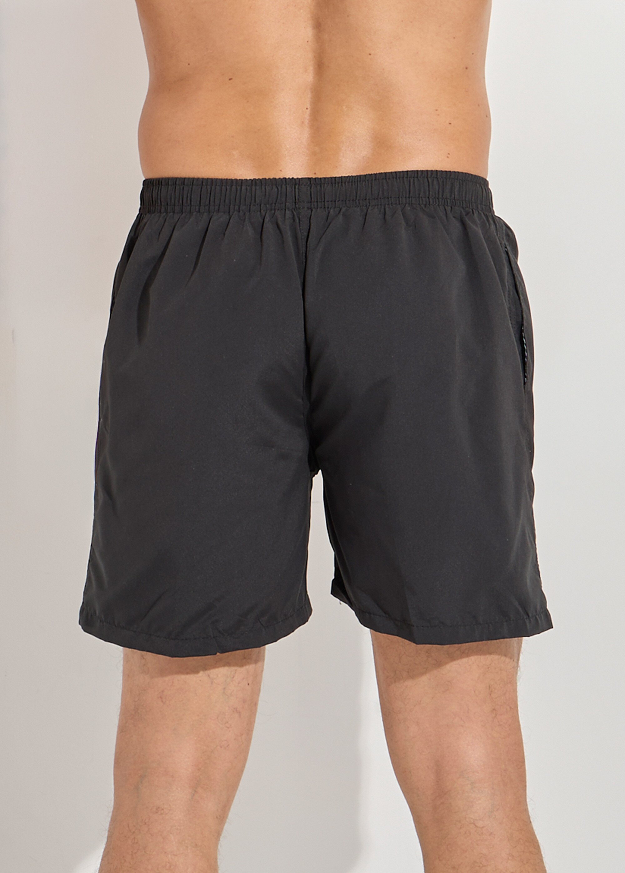Short de bain avec motif réactif à l'eau Homme Noir SUNSTT255 DO1