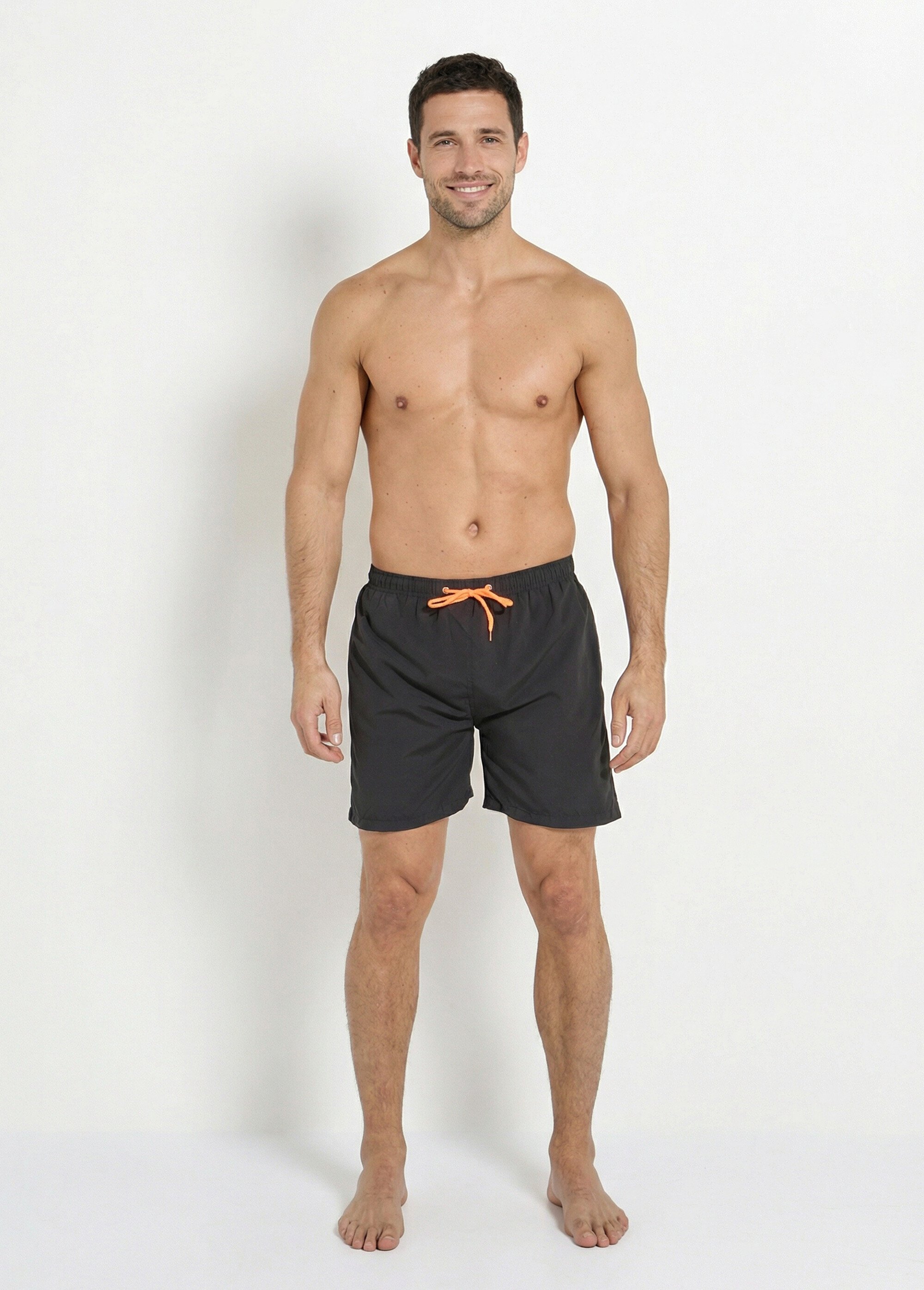 Short de bain avec motif réactif à l'eau Homme Noir SUNSTT255 SF1
