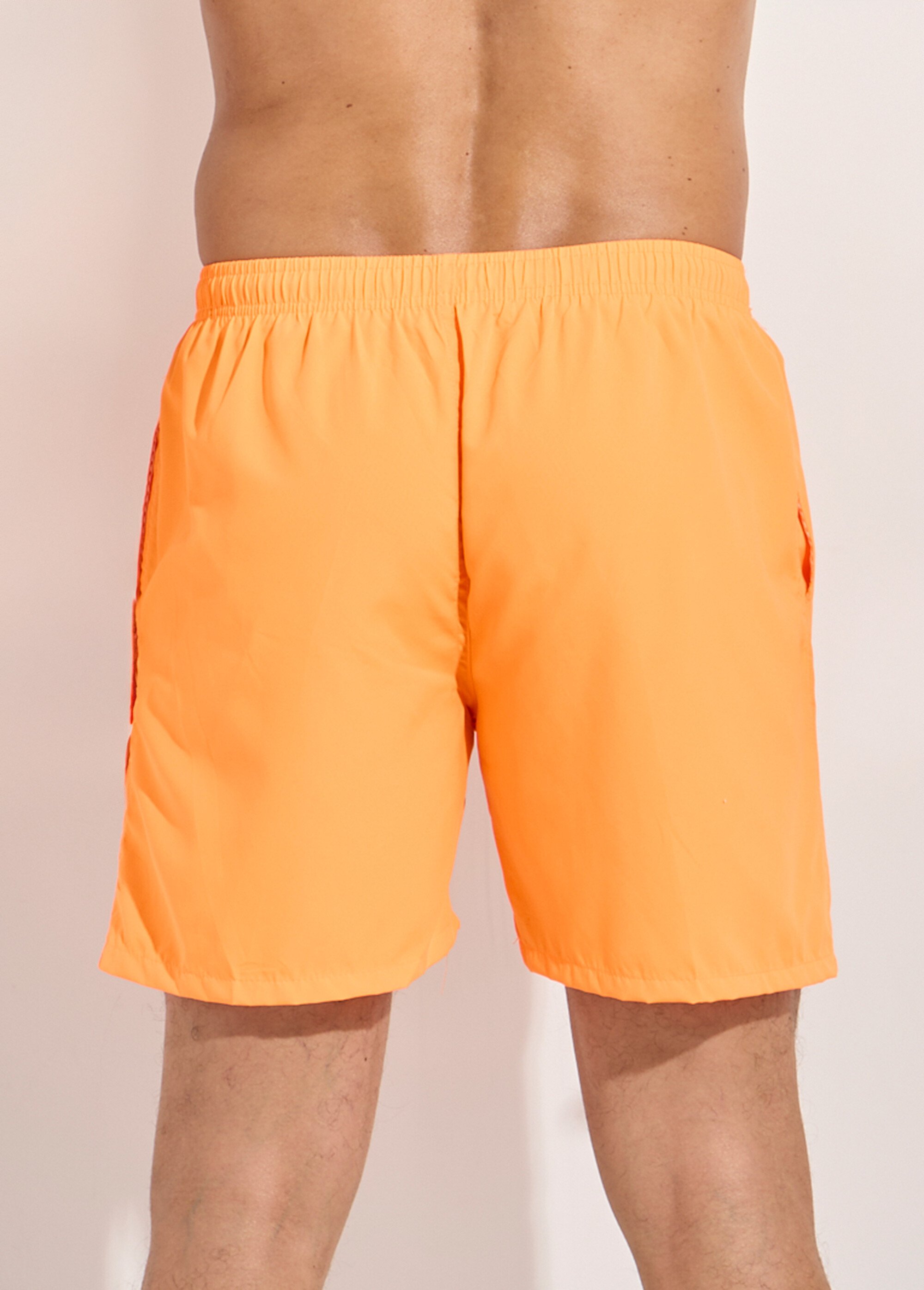 Short de bain avec motif réactif à l'eau Homme Orange SUNSTT255 DO1