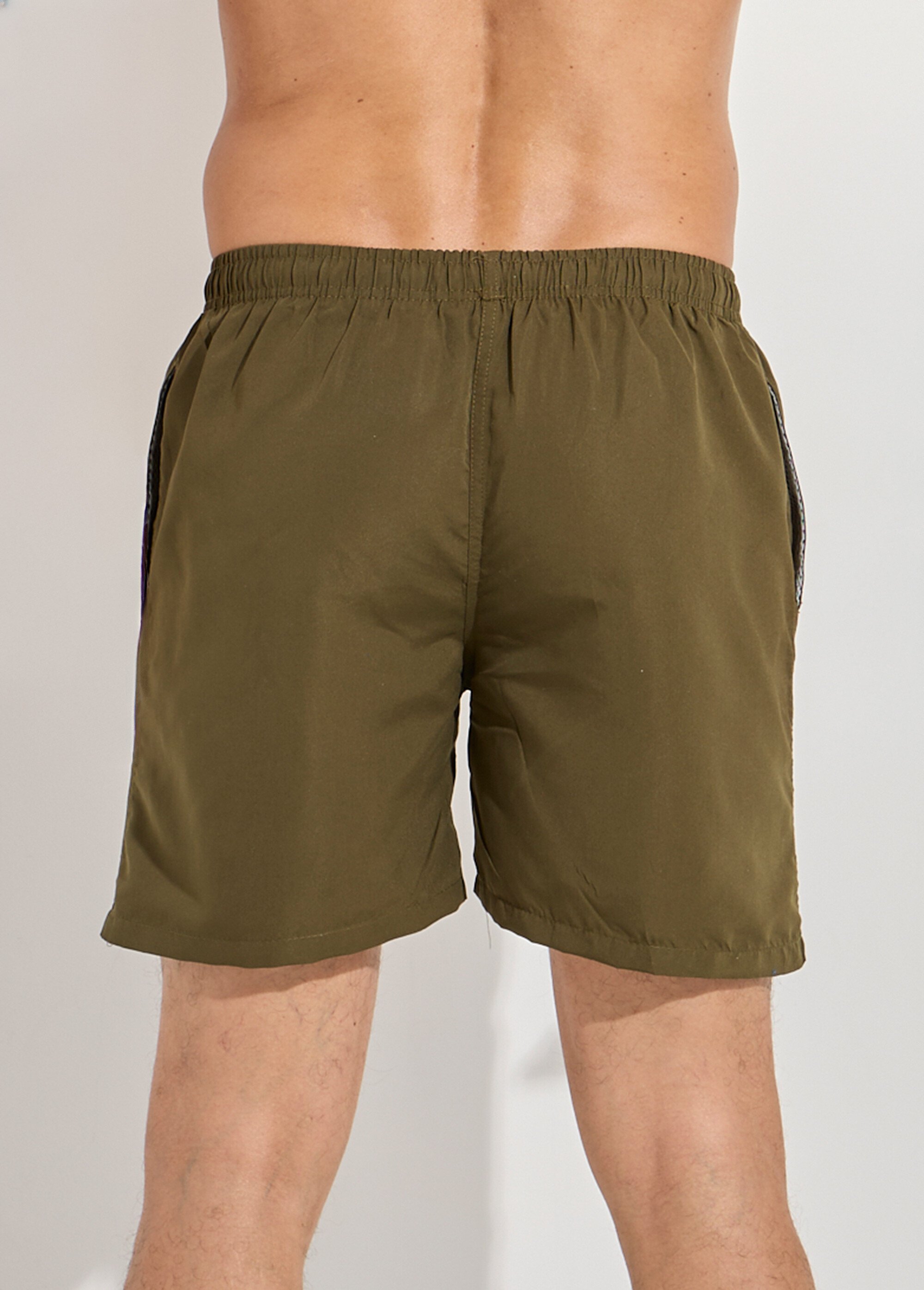 Short de bain avec motif réactif à l'eau