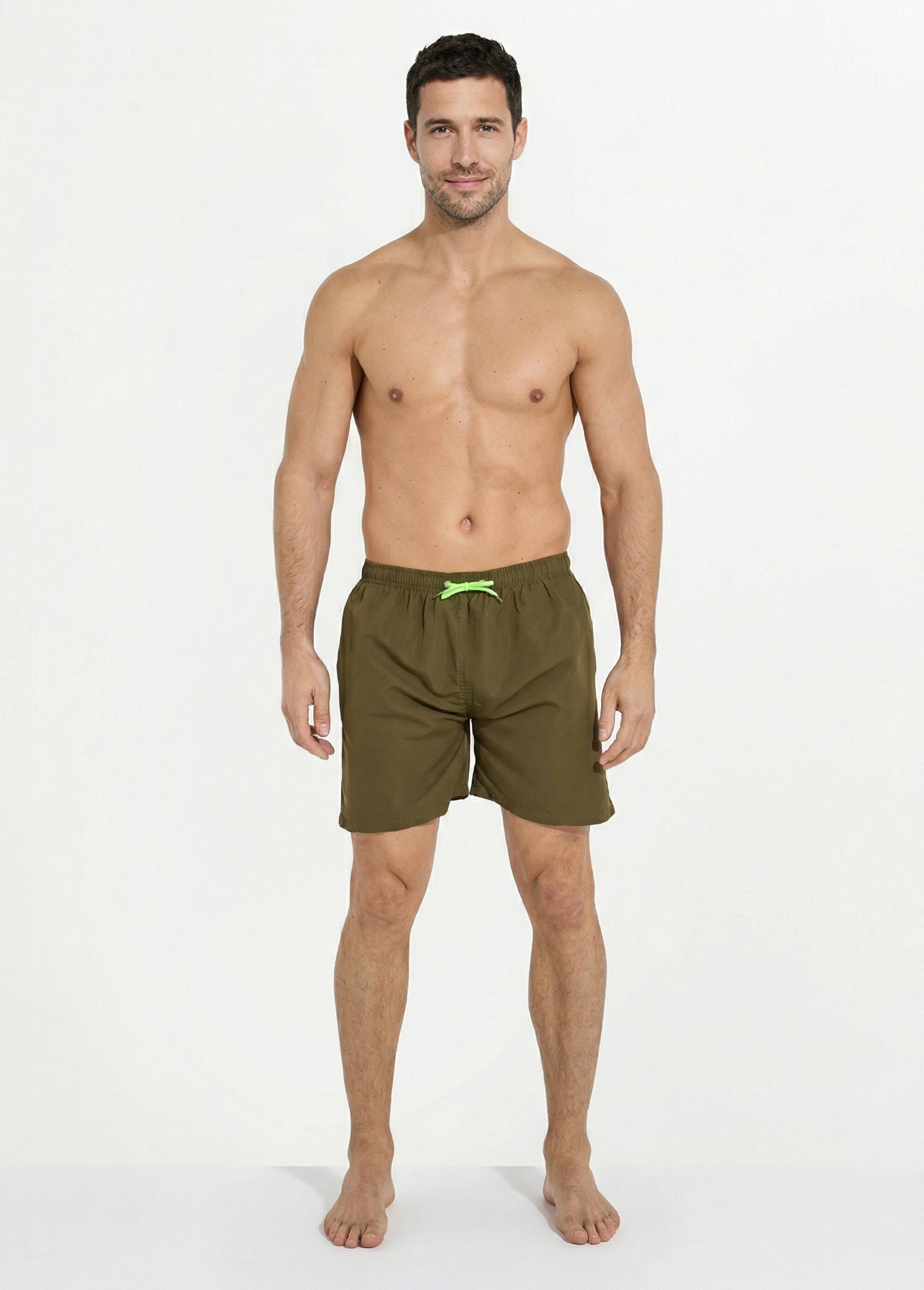 Short de bain avec motif réactif à l'eau Homme Vert SUNSTT255 SF1