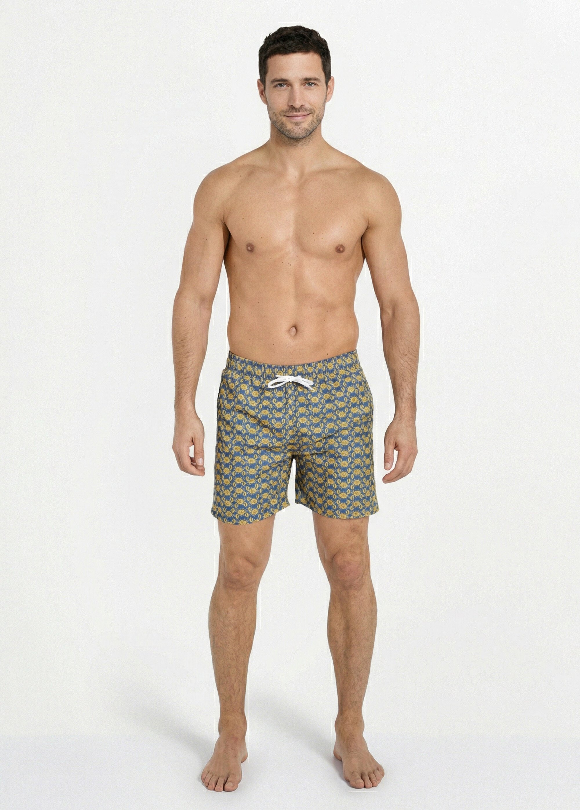 Short de bain imprimé fantaisie crabe Homme IMP MOUTARDE SUNSTH1017 SF1
