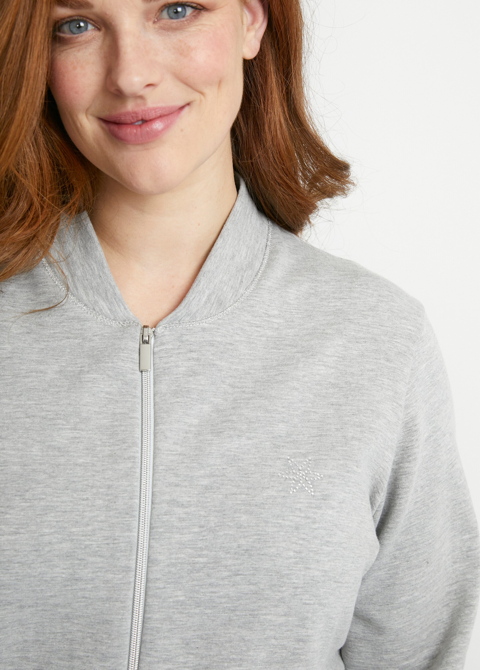 Sweat d'intérieur zippé manches longues