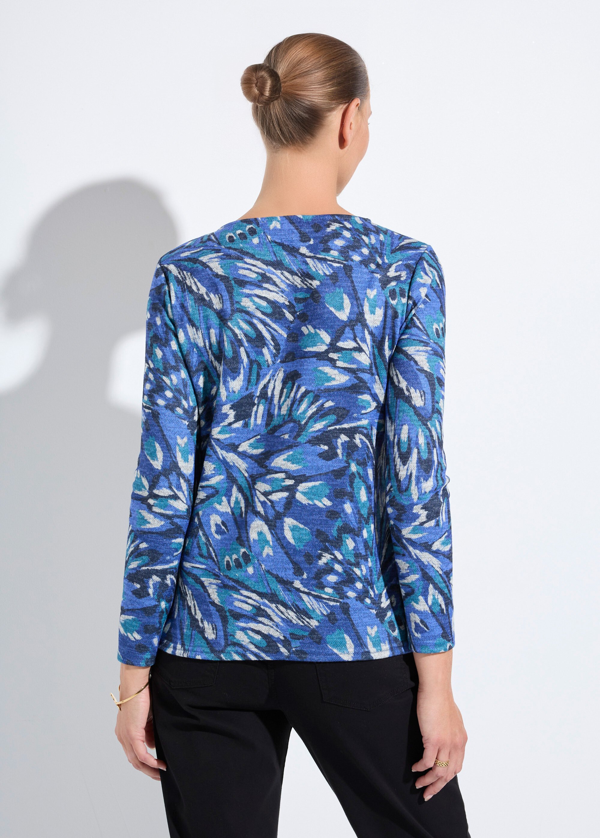 T-shirt chaud col rond imprimé