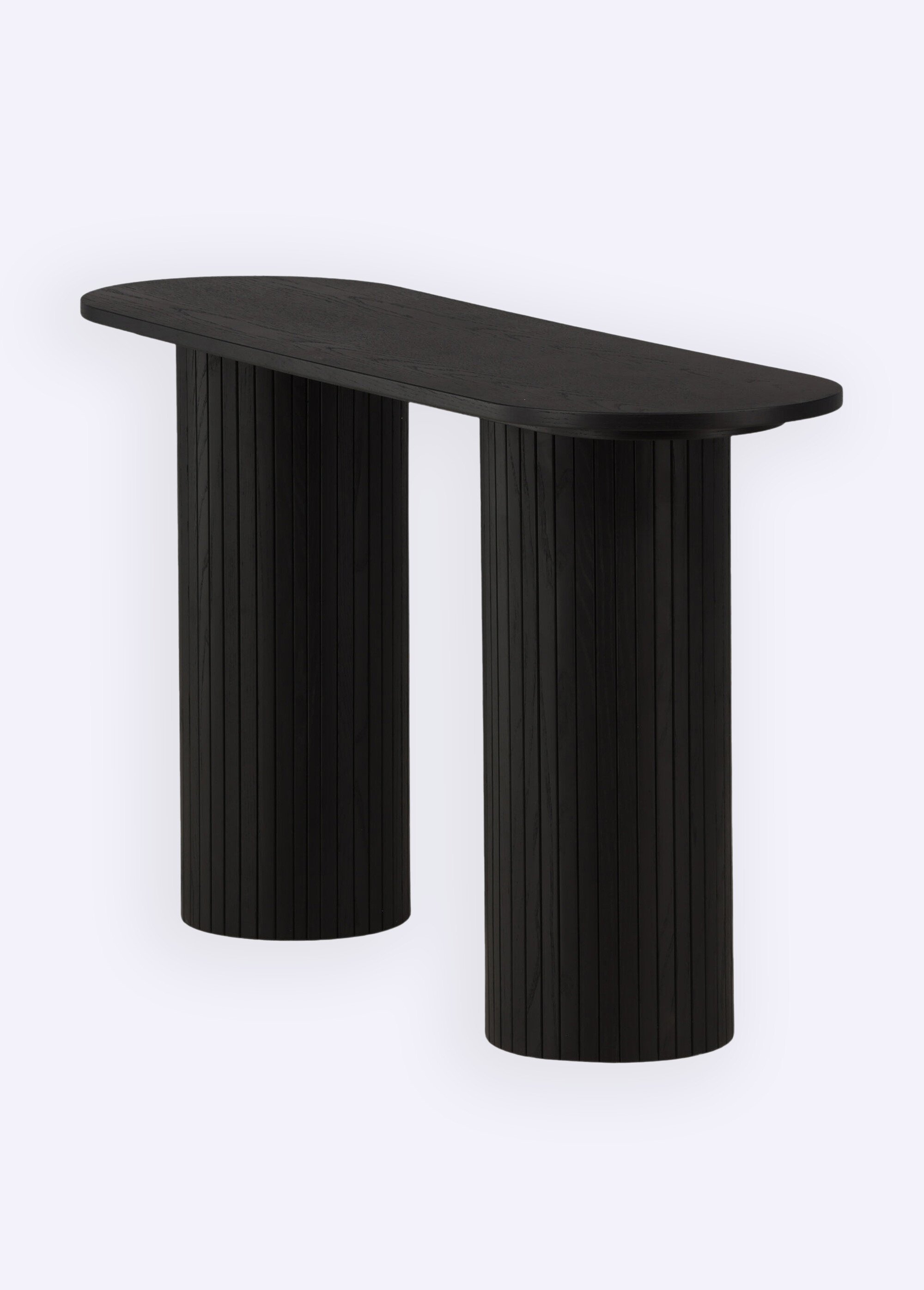 Bout de canapé en bois façon sellette NOIR VEN-29993-428 DE2