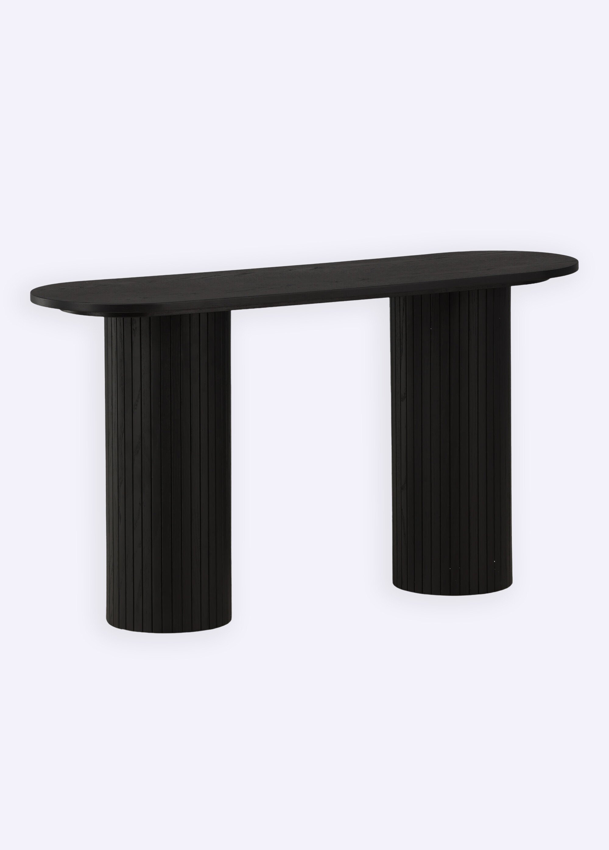 Bout de canapé en bois façon sellette NOIR VEN-29993-428 DE3