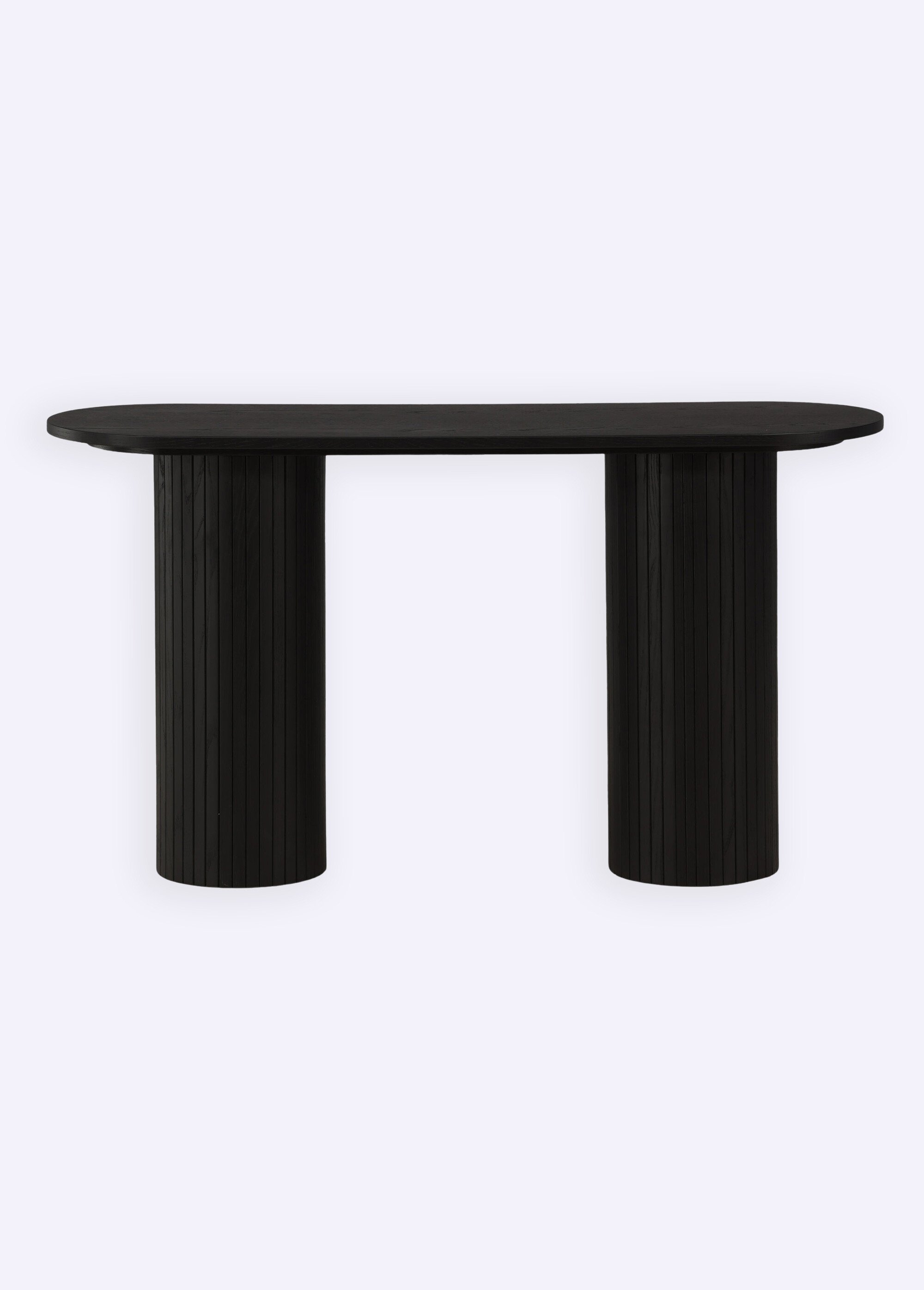 Bout de canapé en bois façon sellette NOIR VEN-29993-428 DE4