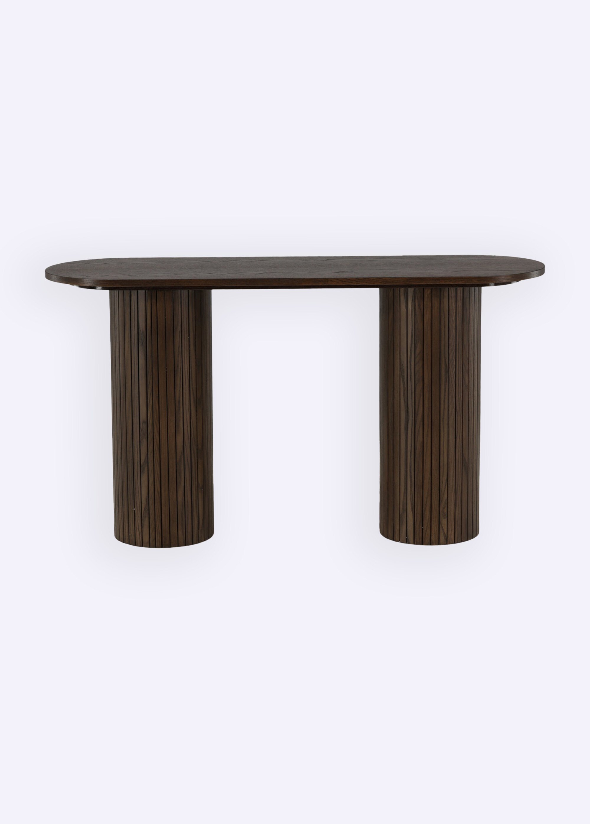 Bout de canapé en bois façon sellette MARRON VEN-29993-428 DE4