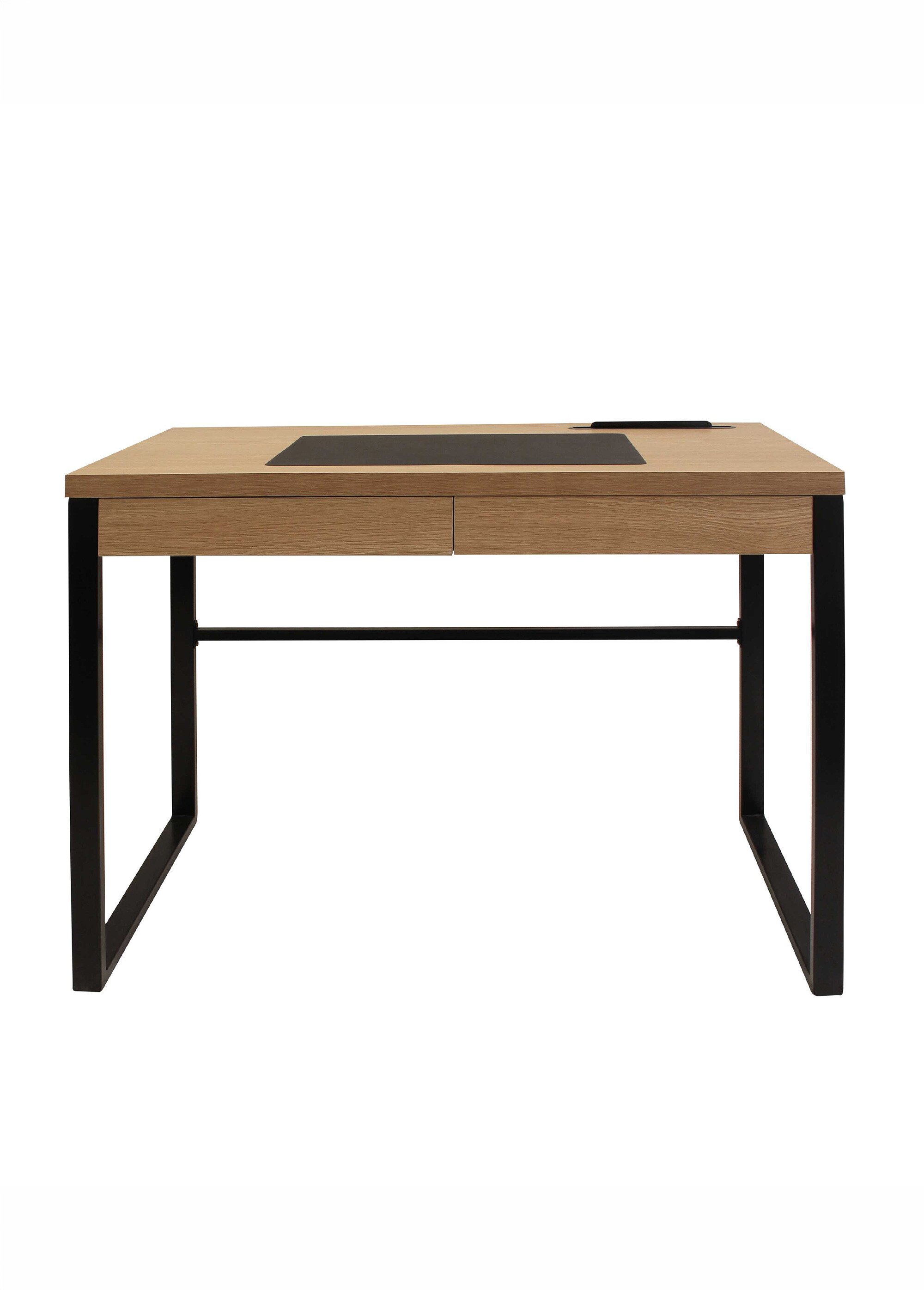 Bureau plateau bois, piètement métal MARRON CMP-HD3722 DE2
