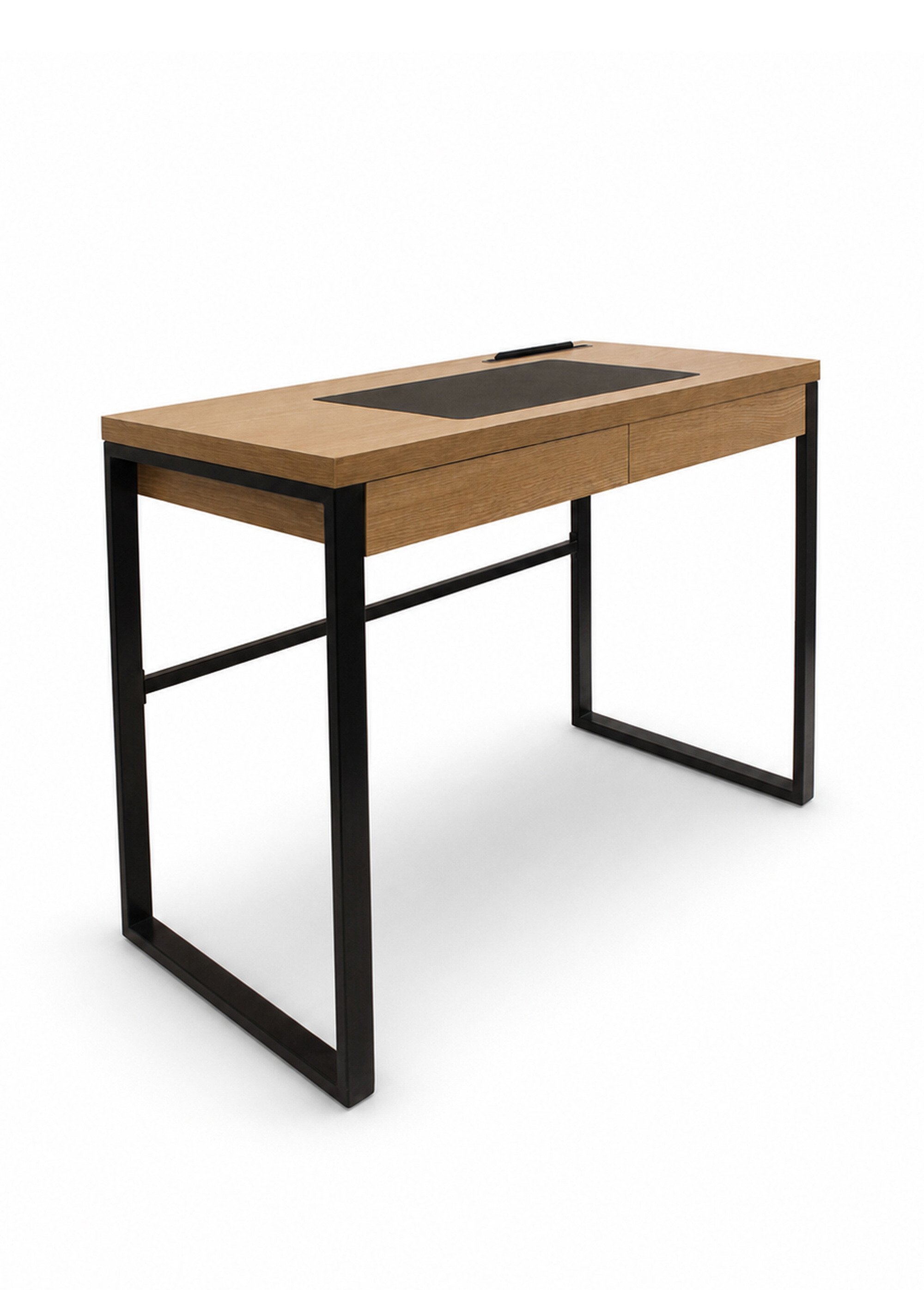 Bureau plateau bois, piètement métal MARRON CMP-HD3722 FA1