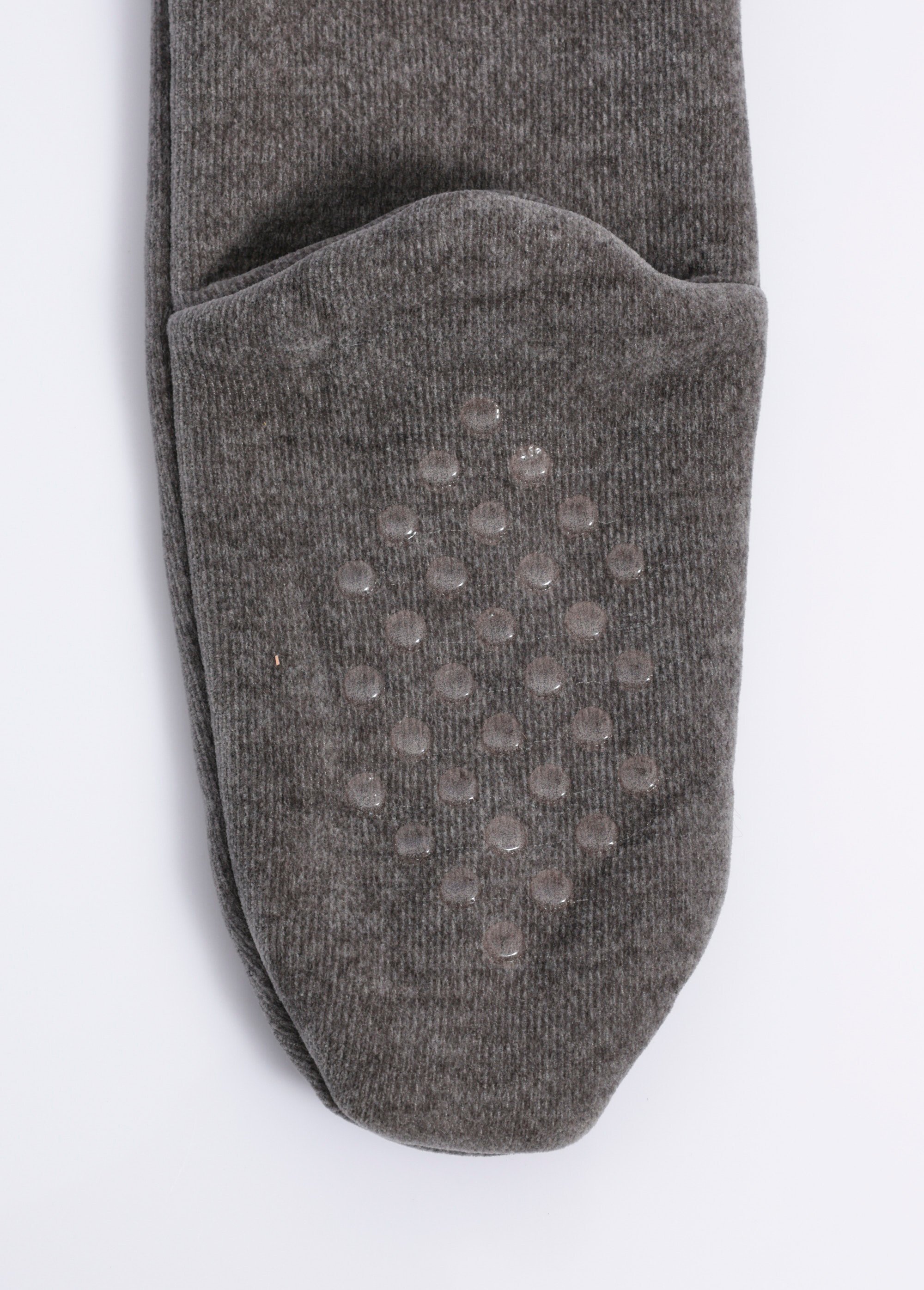 Chaussettes d'intérieur chaudes à picots Femme Gris TIS-CHENILLE DE3