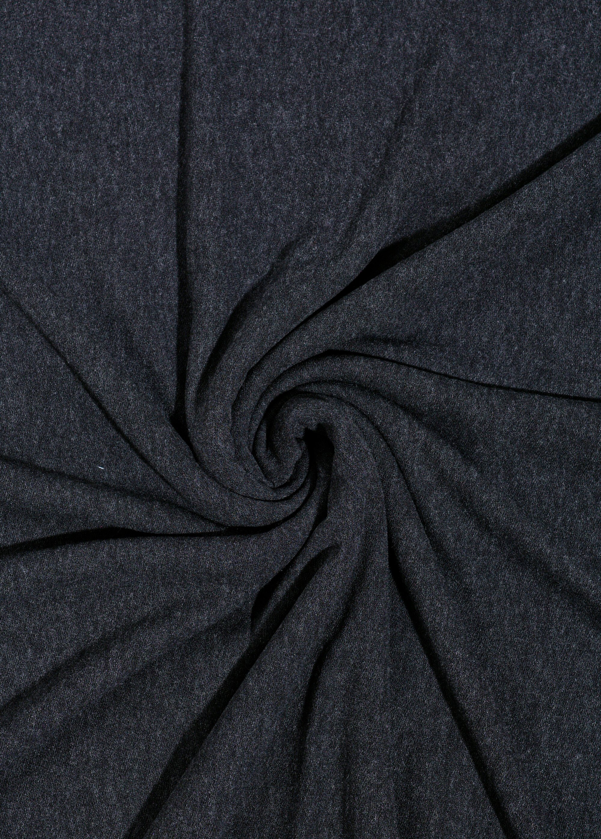 Coupon tissu habillement, jersey chiné GRIS COT92600 FA1