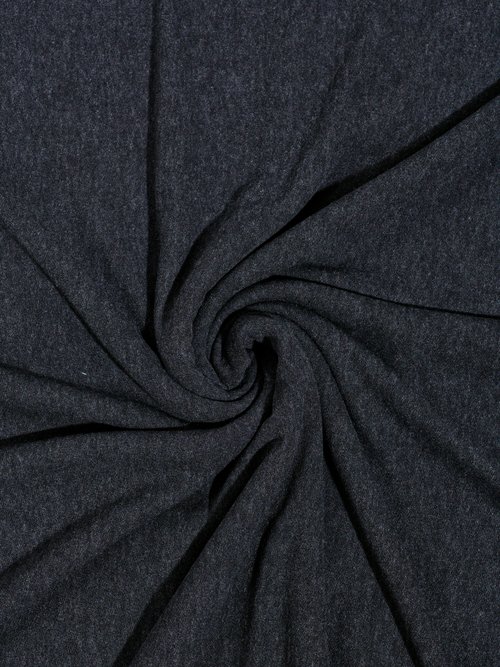 Coupon tissu habillement, jersey chiné GRIS COT92600 FA1