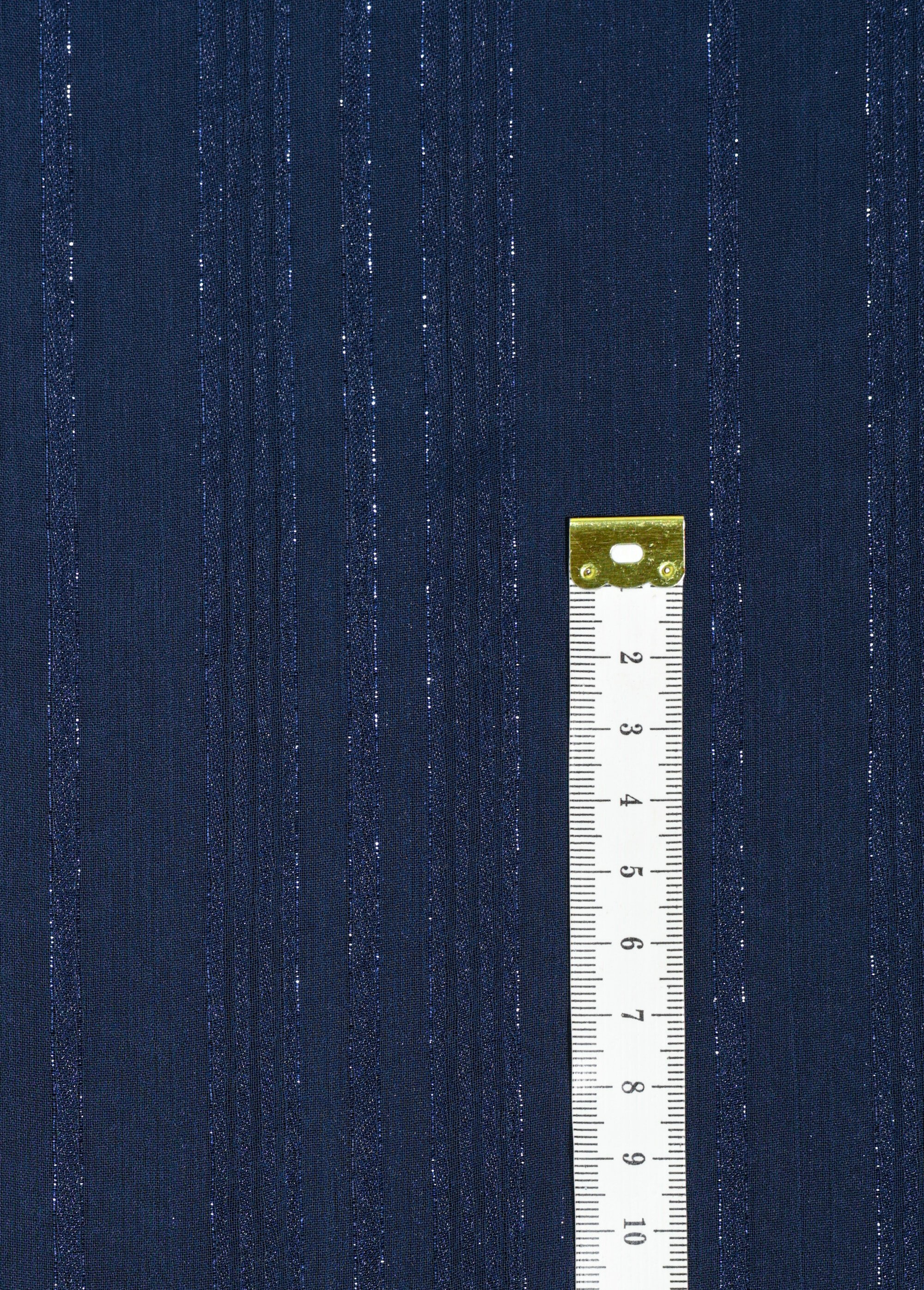 Coupon tissu habillement voile métallisé