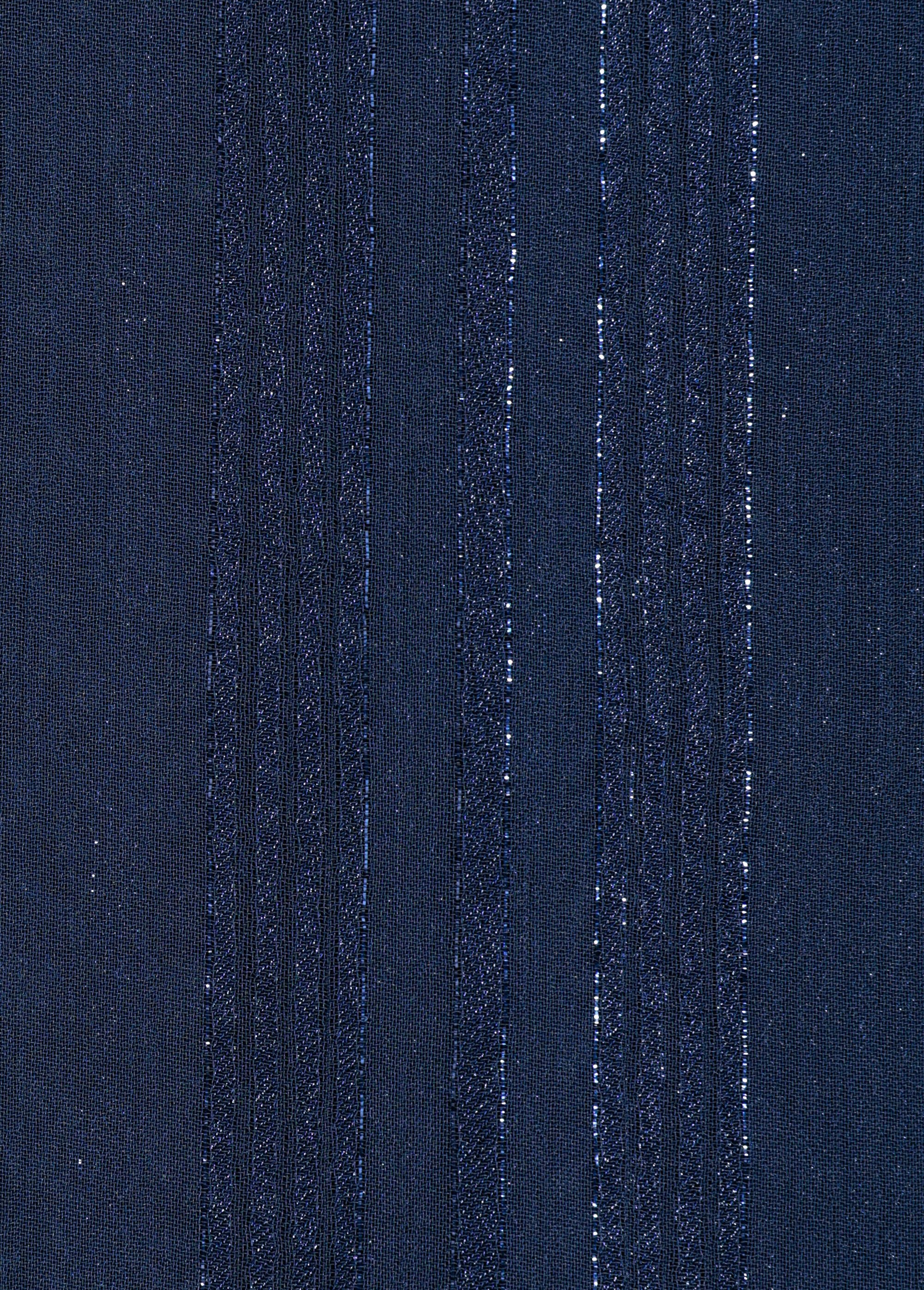 Coupon tissu habillement voile métallisé BLEU MARINE COT146168 DE2