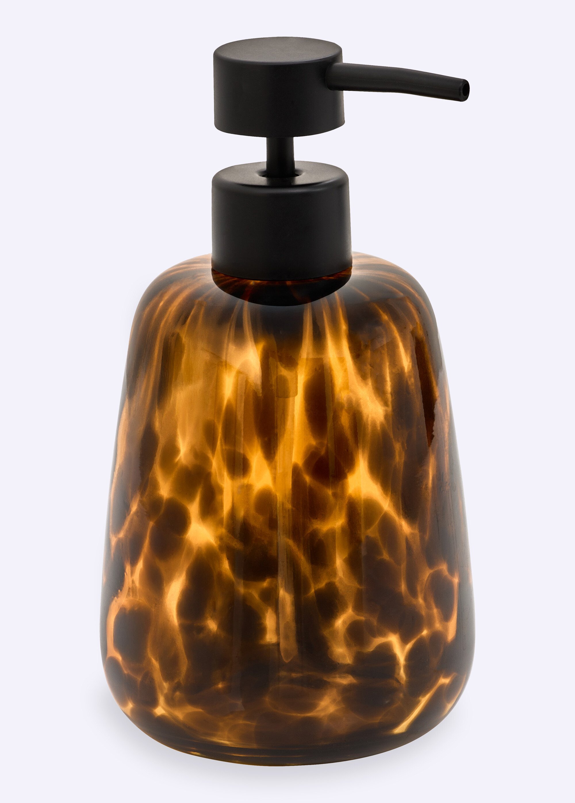 Distributeur de savon en verre tacheté Marron JJA-214711 FA1